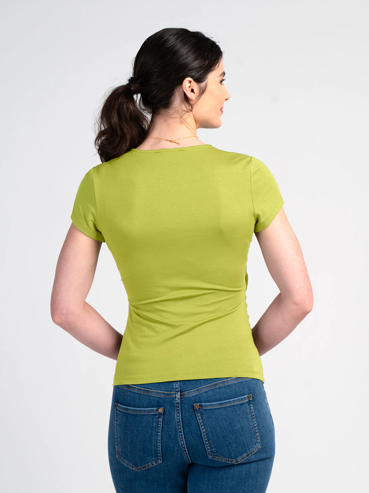 Faux Wrap Cap Sleeve - Image 5