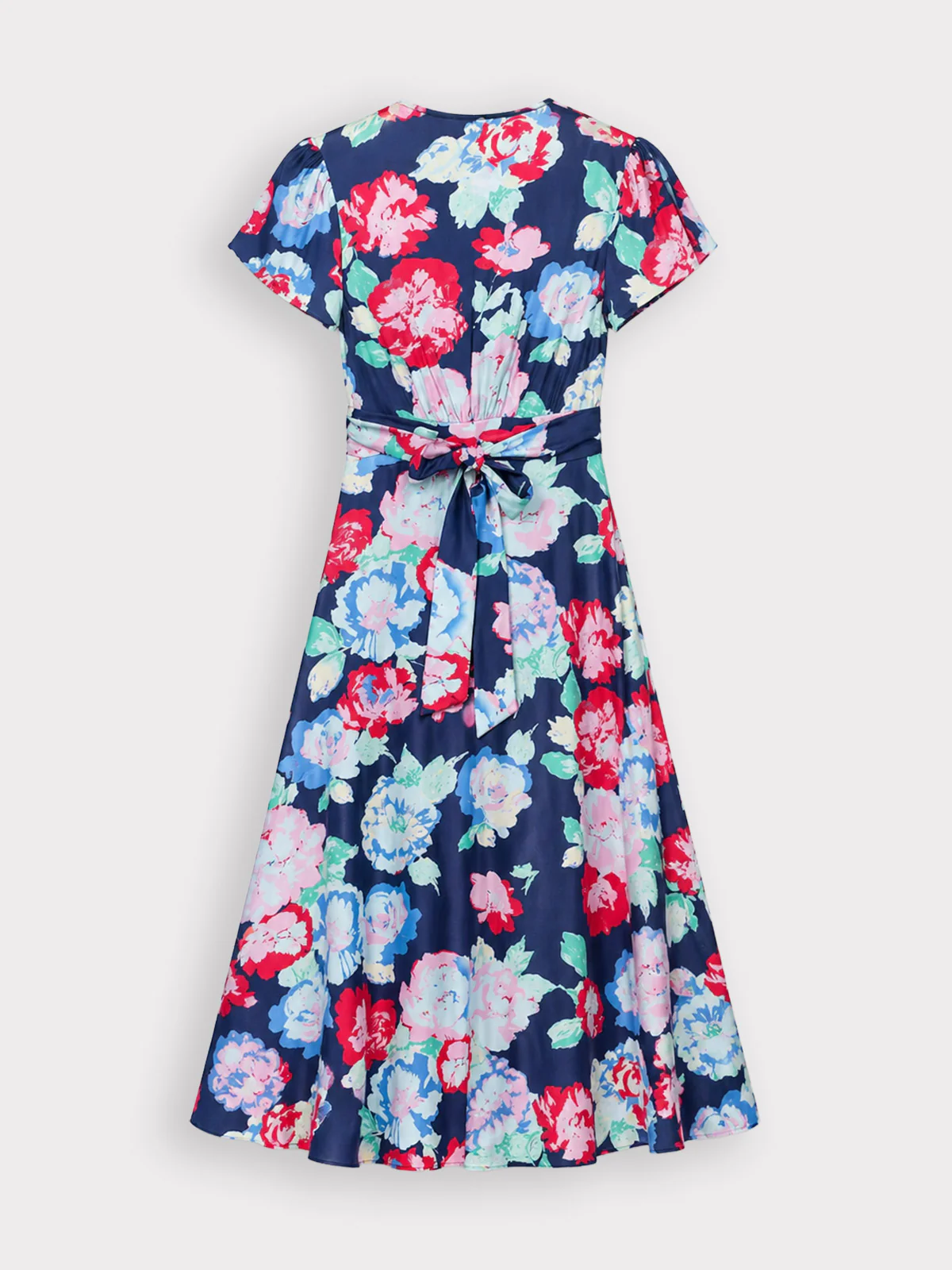 Floral Print Tie Back Dress - Image 14