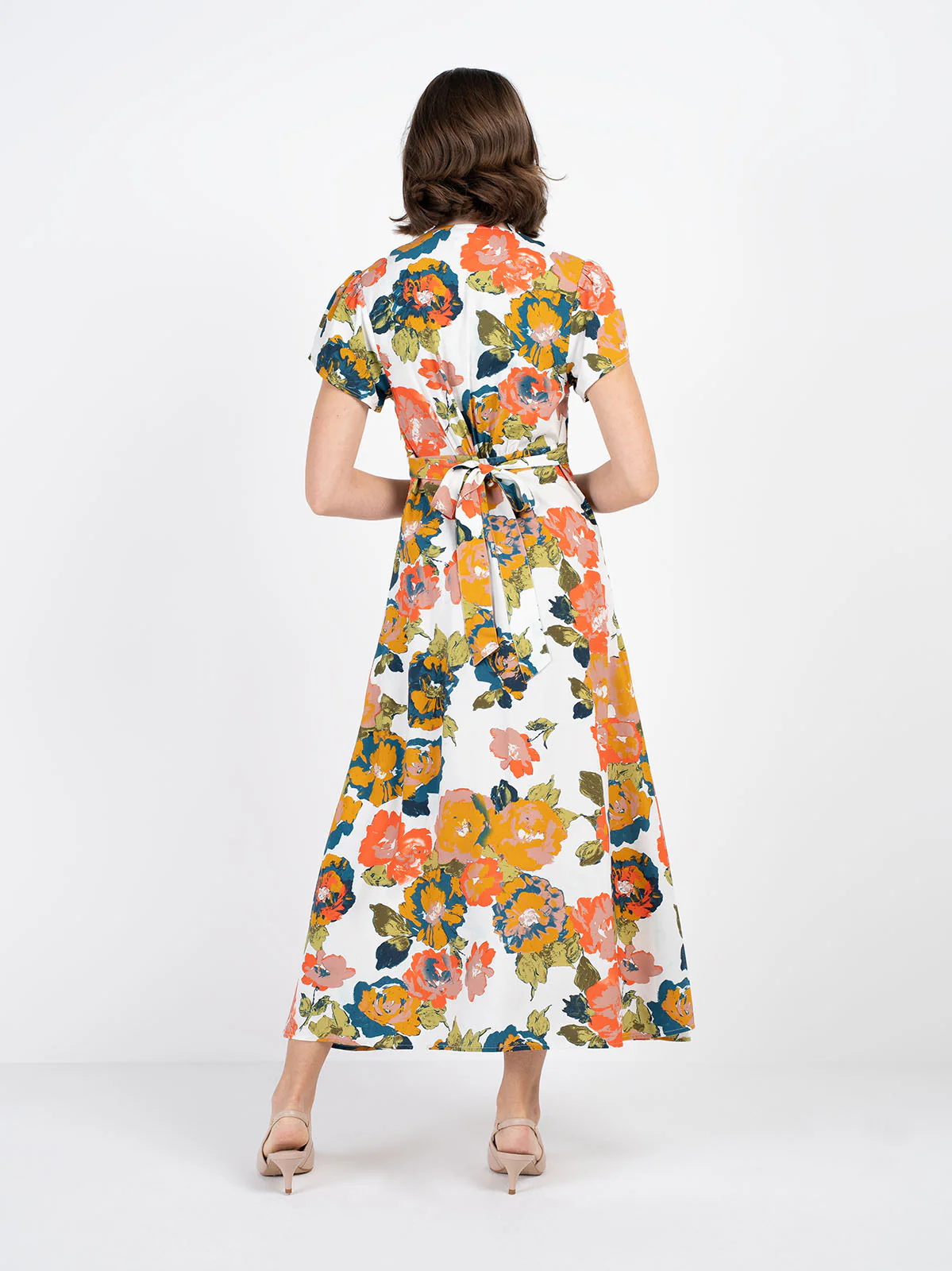 Floral Print Tie Back Dress - Image 2