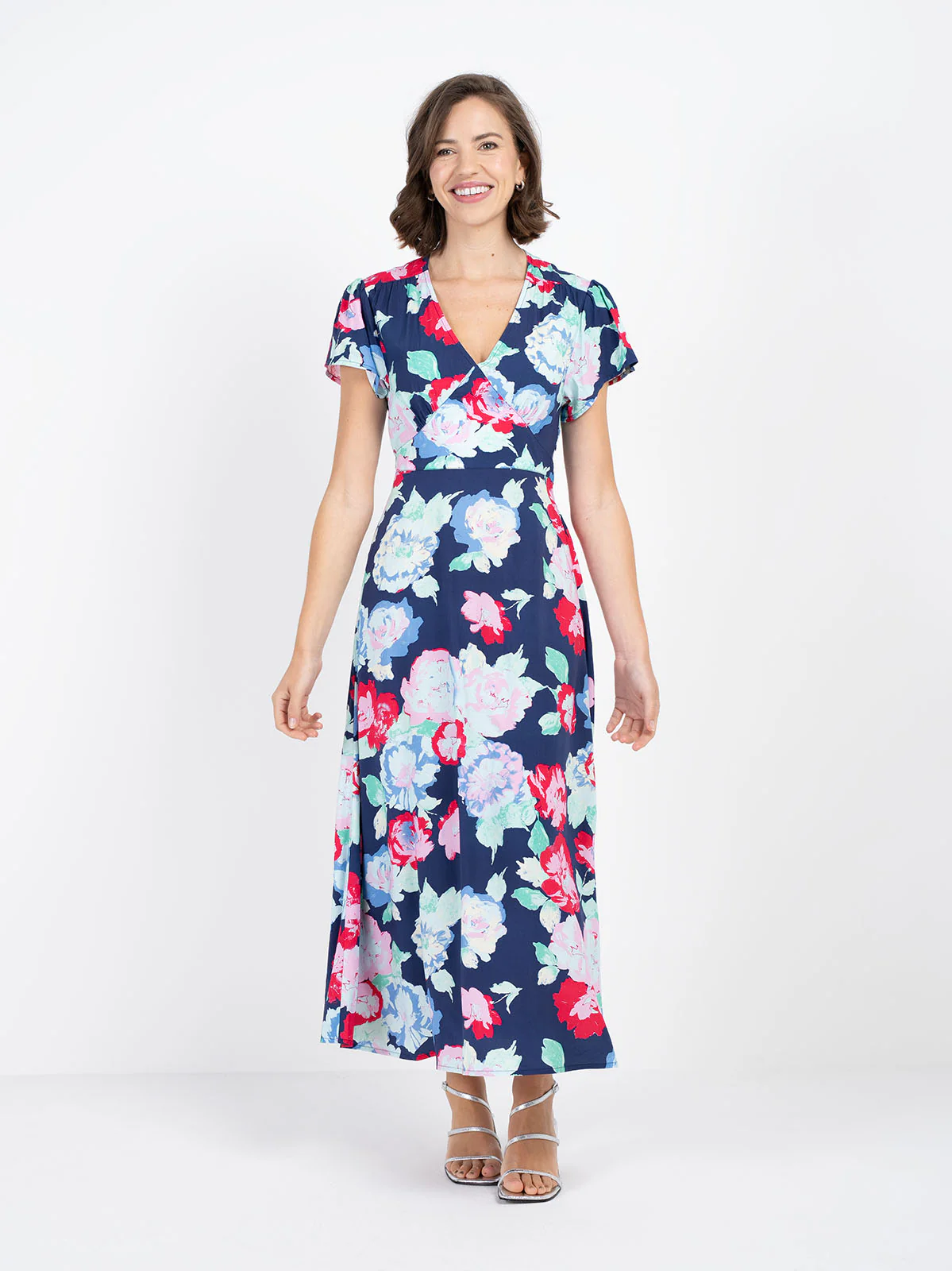 Floral Print Tie Back Dress - Image 9