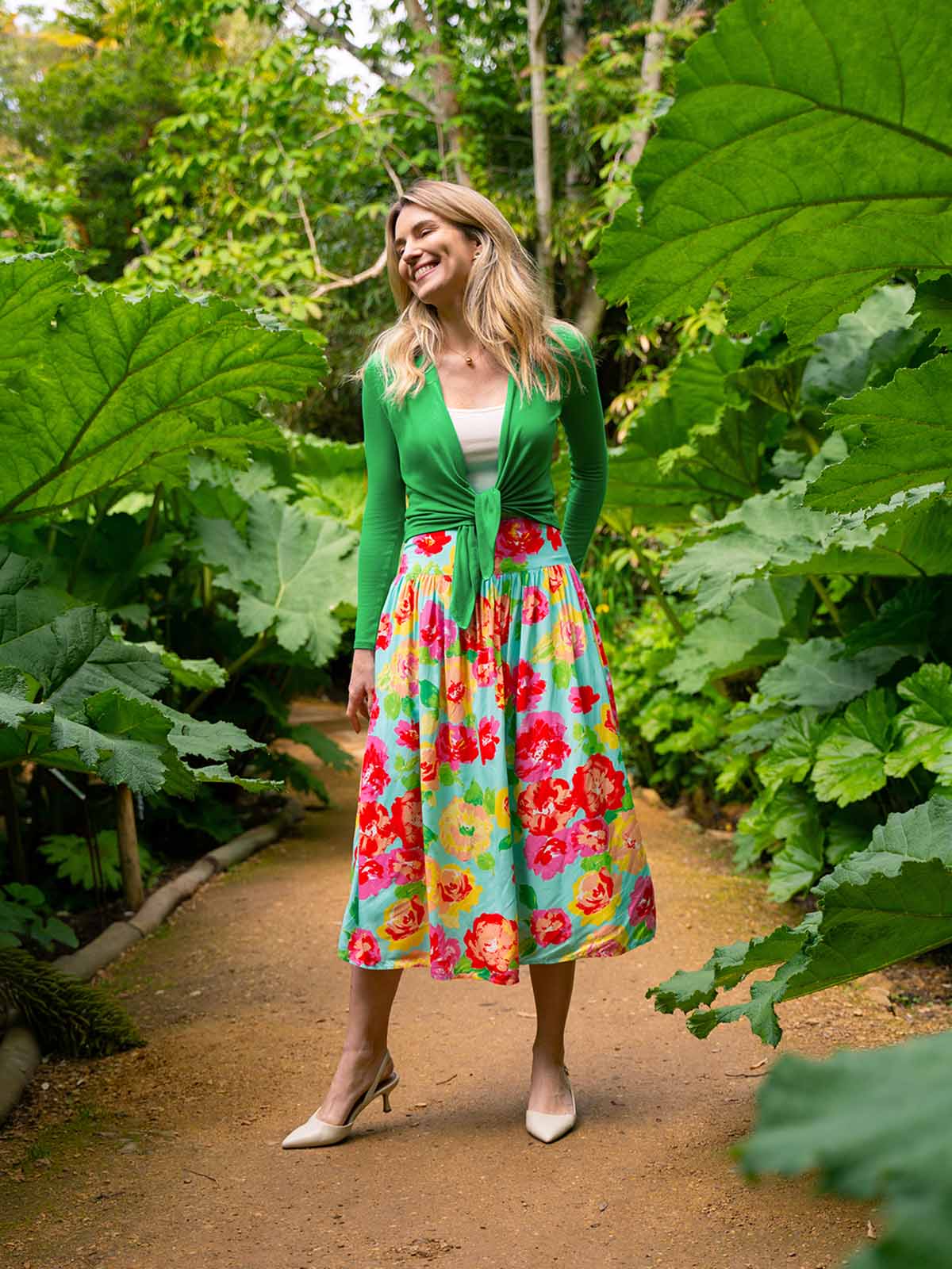 Floral Printed Skirt - Image 15