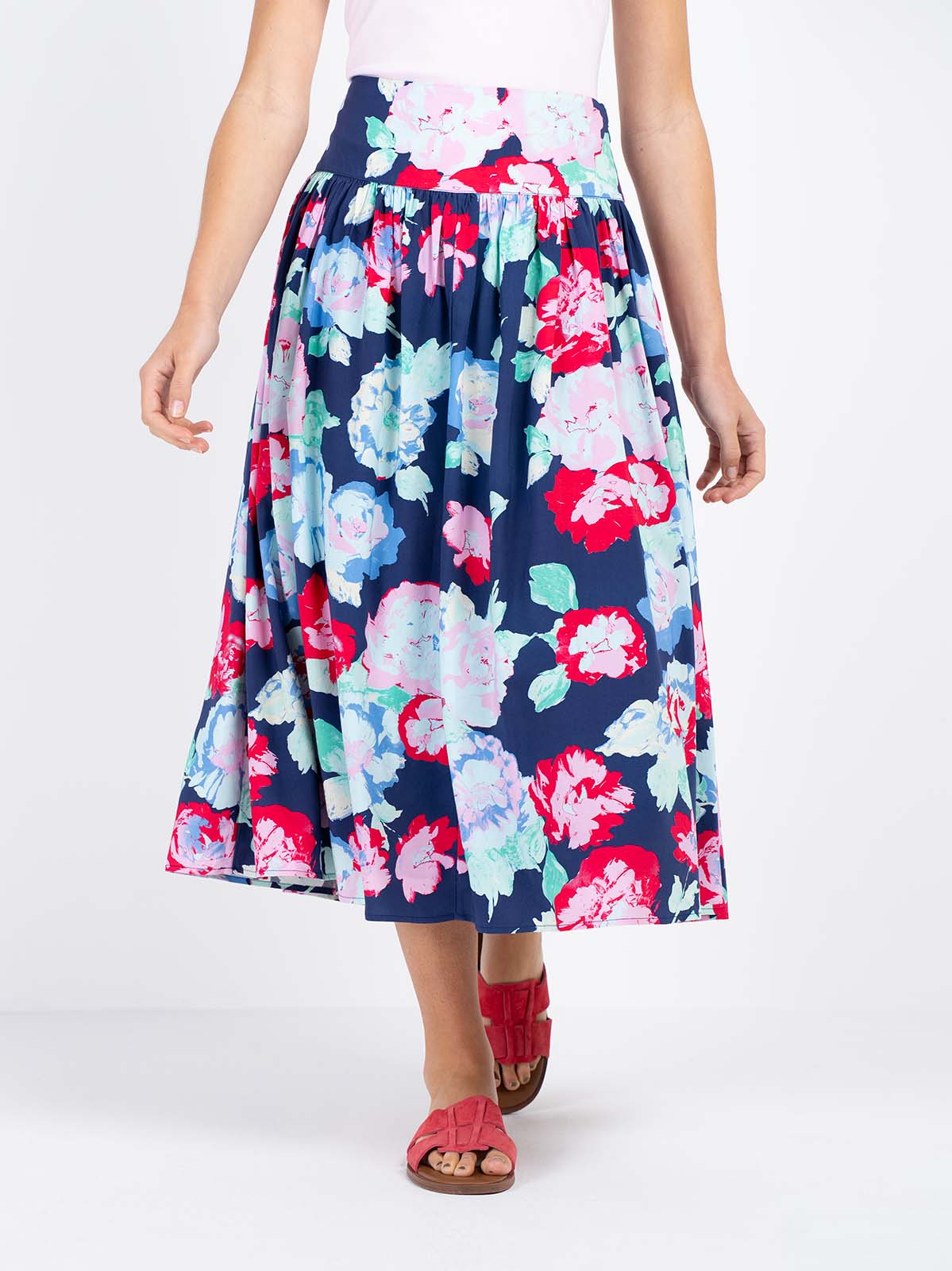 Floral Printed Skirt - Image 6