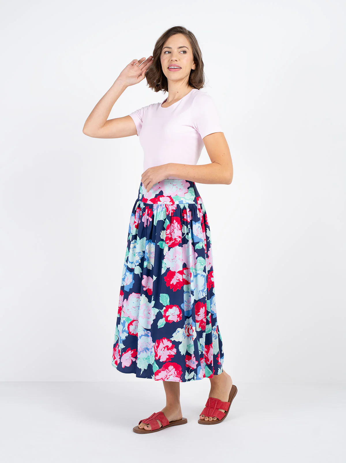 Floral Printed Skirt - Image 9