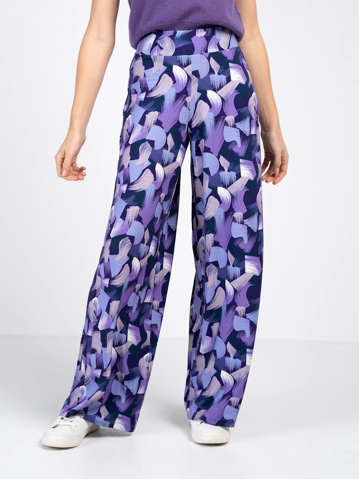 Geo Printed Palazzo Trousers - Image 6