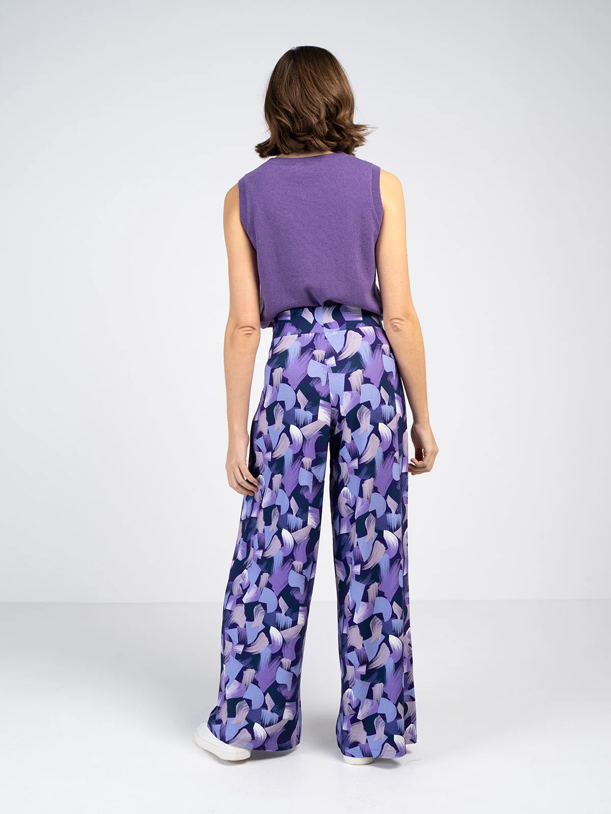 Geo Printed Palazzo Trousers - Image 8