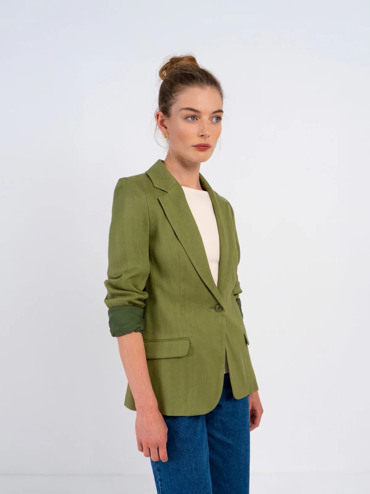 Iona Linen Blazer - Image 3