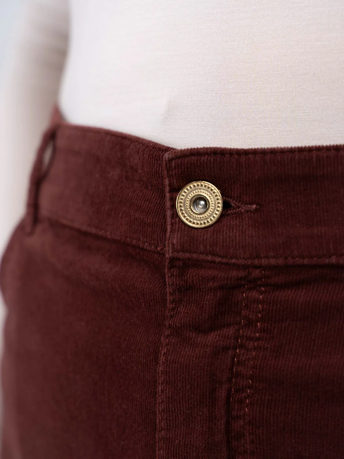 Jamie Cord Knee Length Skirt - Image 8