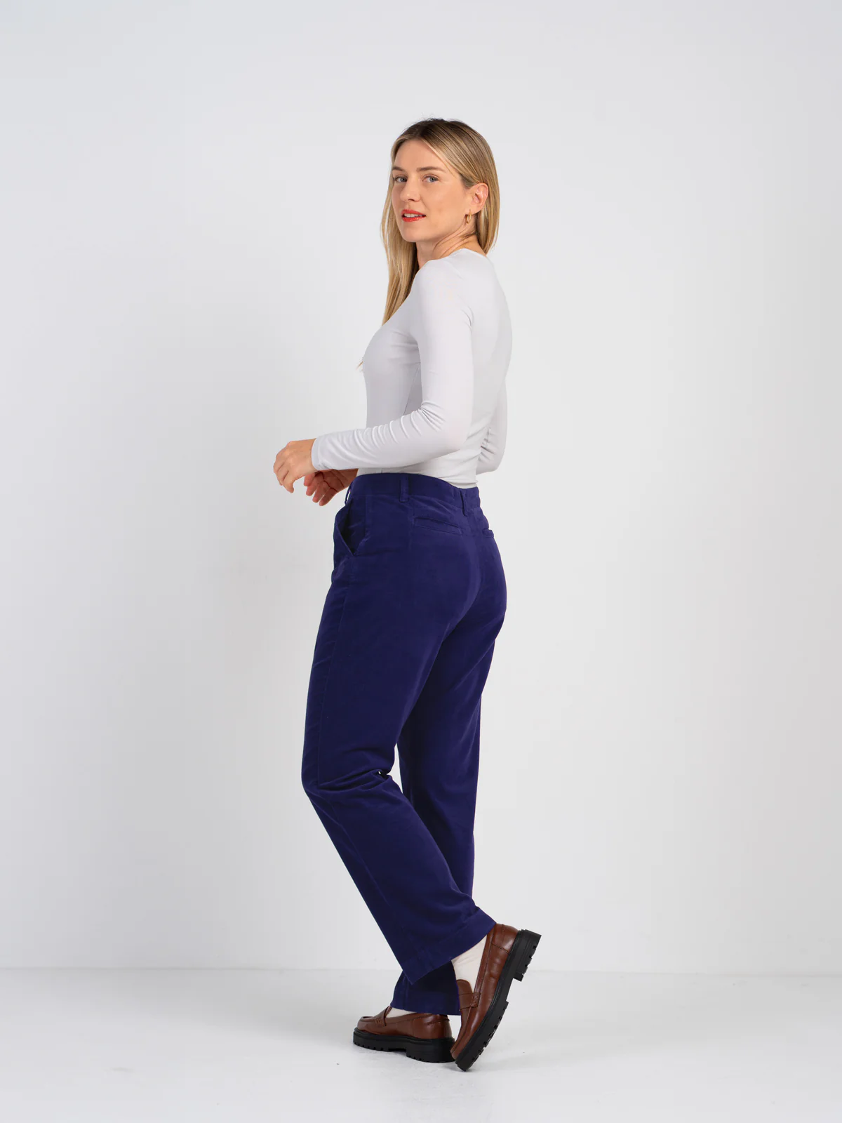 Jamie Cord Straight Trousers - Image 19