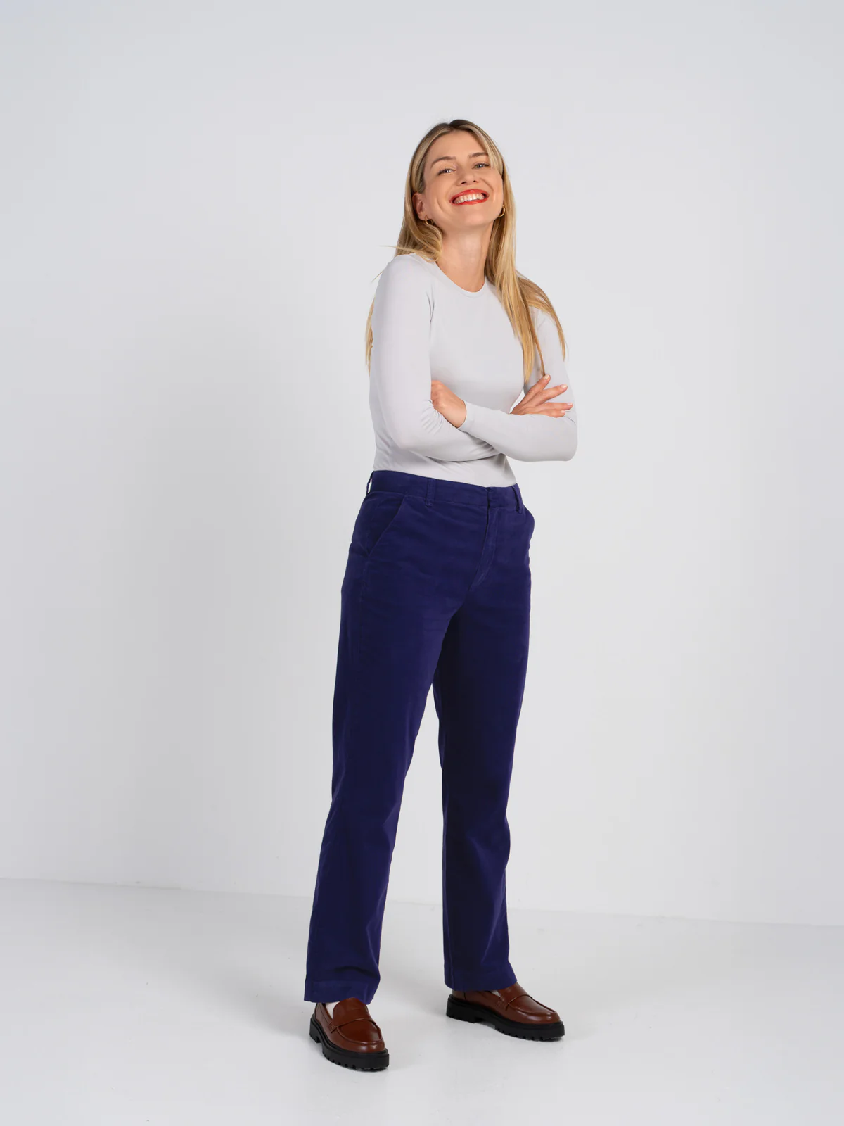 Jamie Cord Straight Trousers - Image 20
