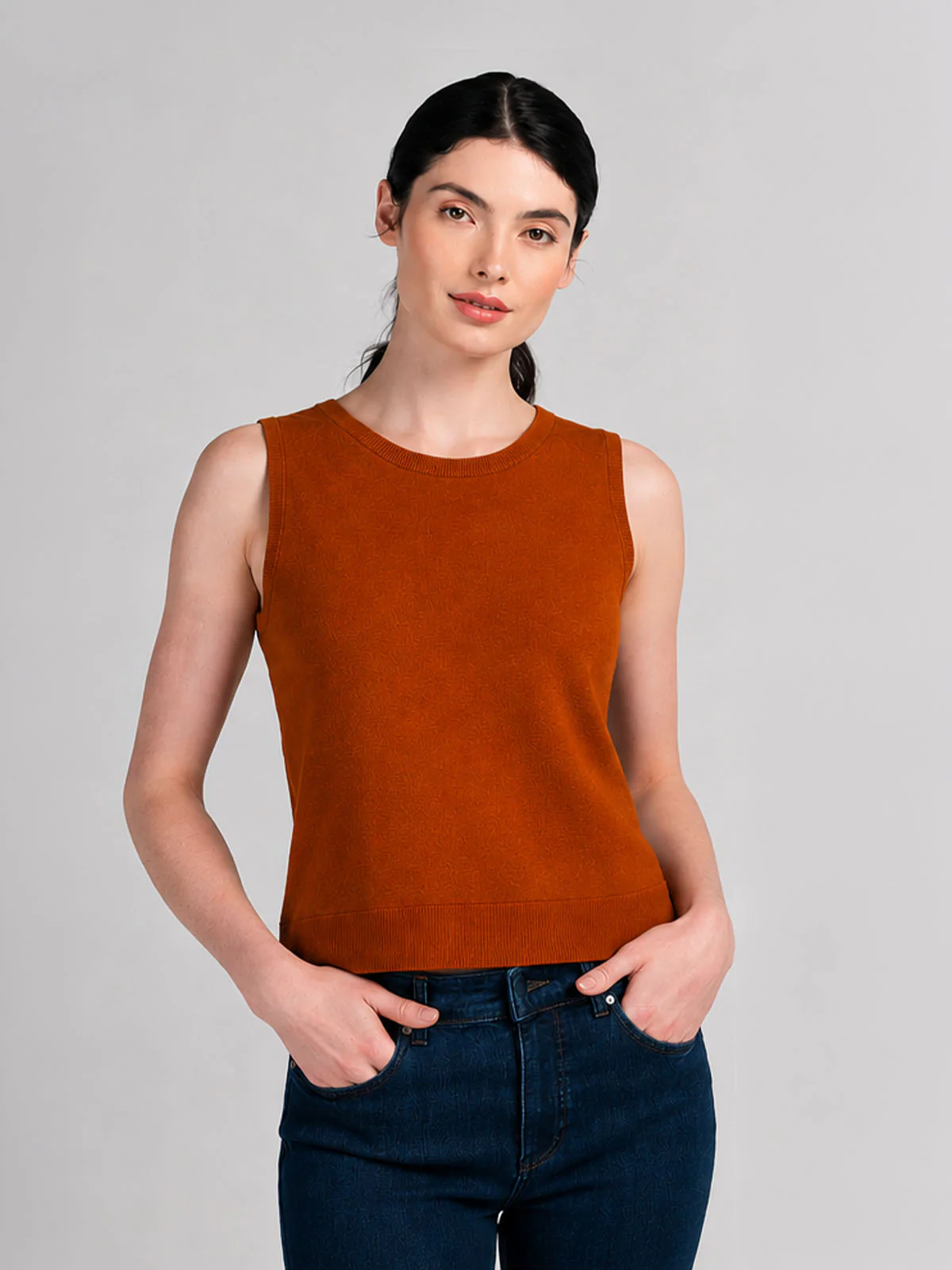 Knitted Merino Tank Top - Image 14