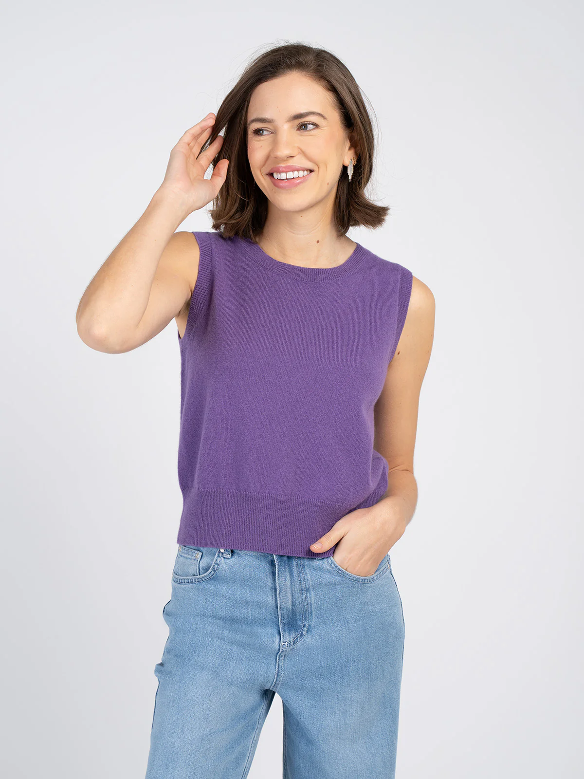 Knitted Merino Tank Top - Image 6