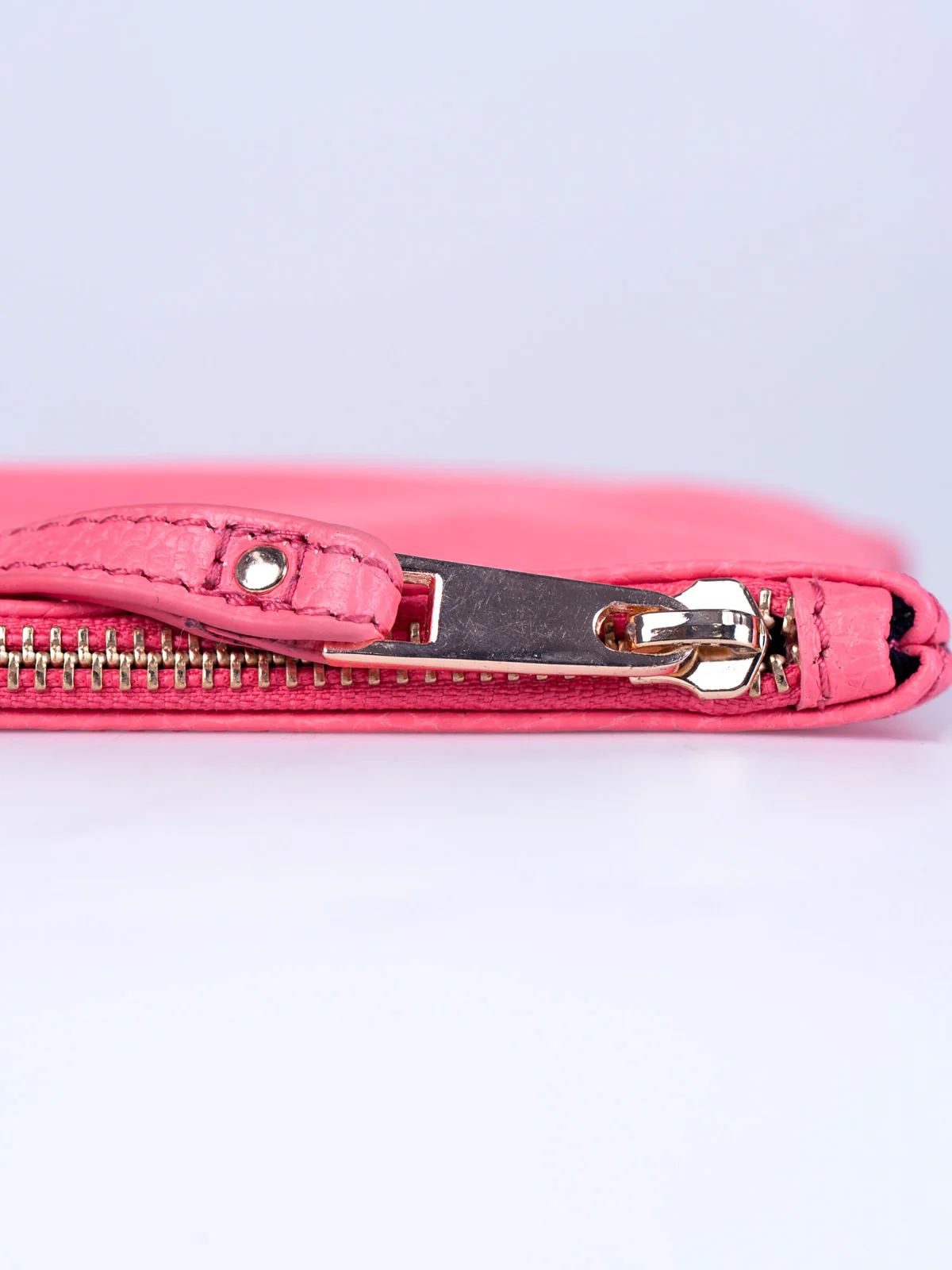Leather Zip Top Large Pouch - Image 10