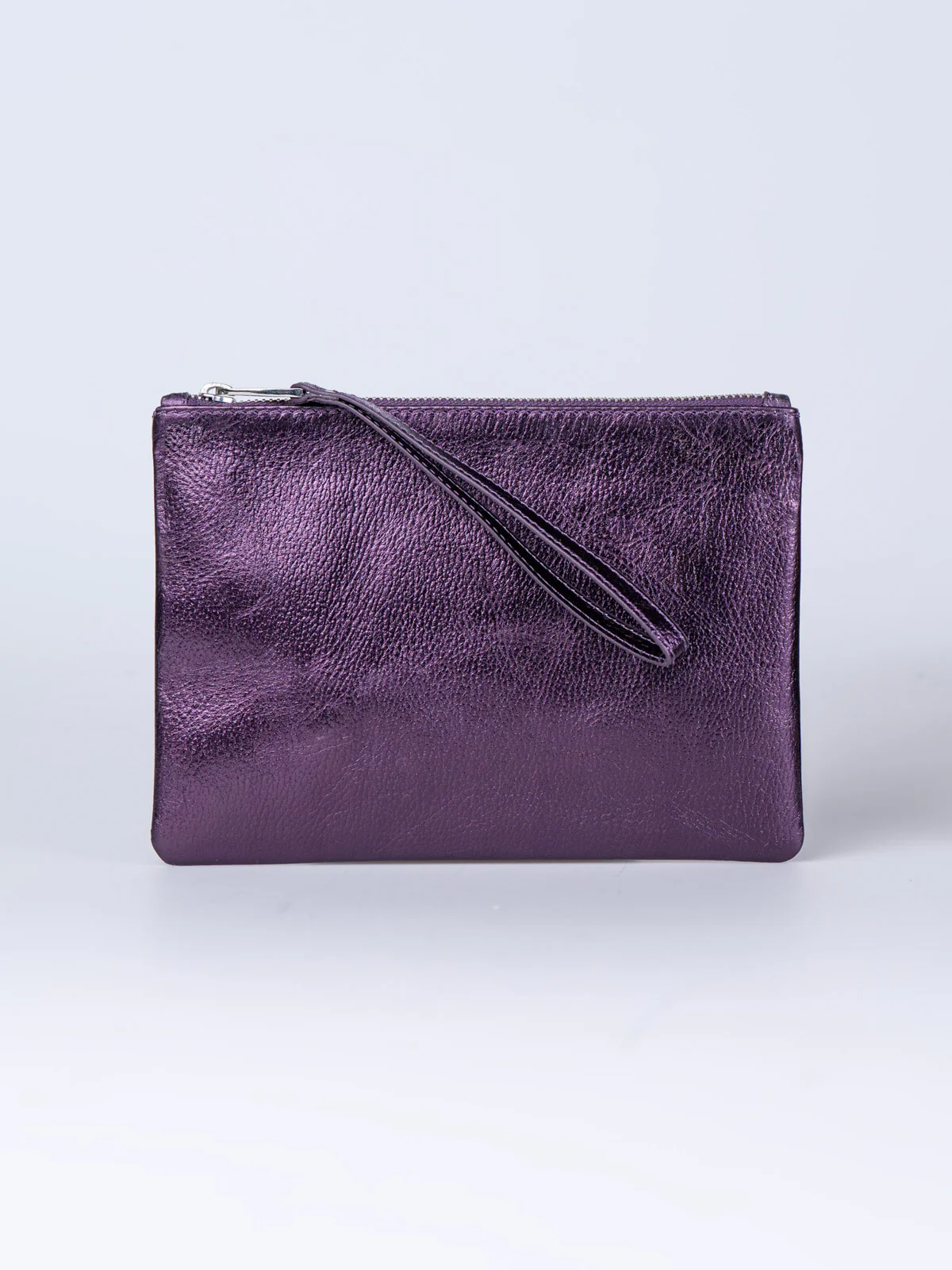 Leather Zip Top Large Pouch - Image 12