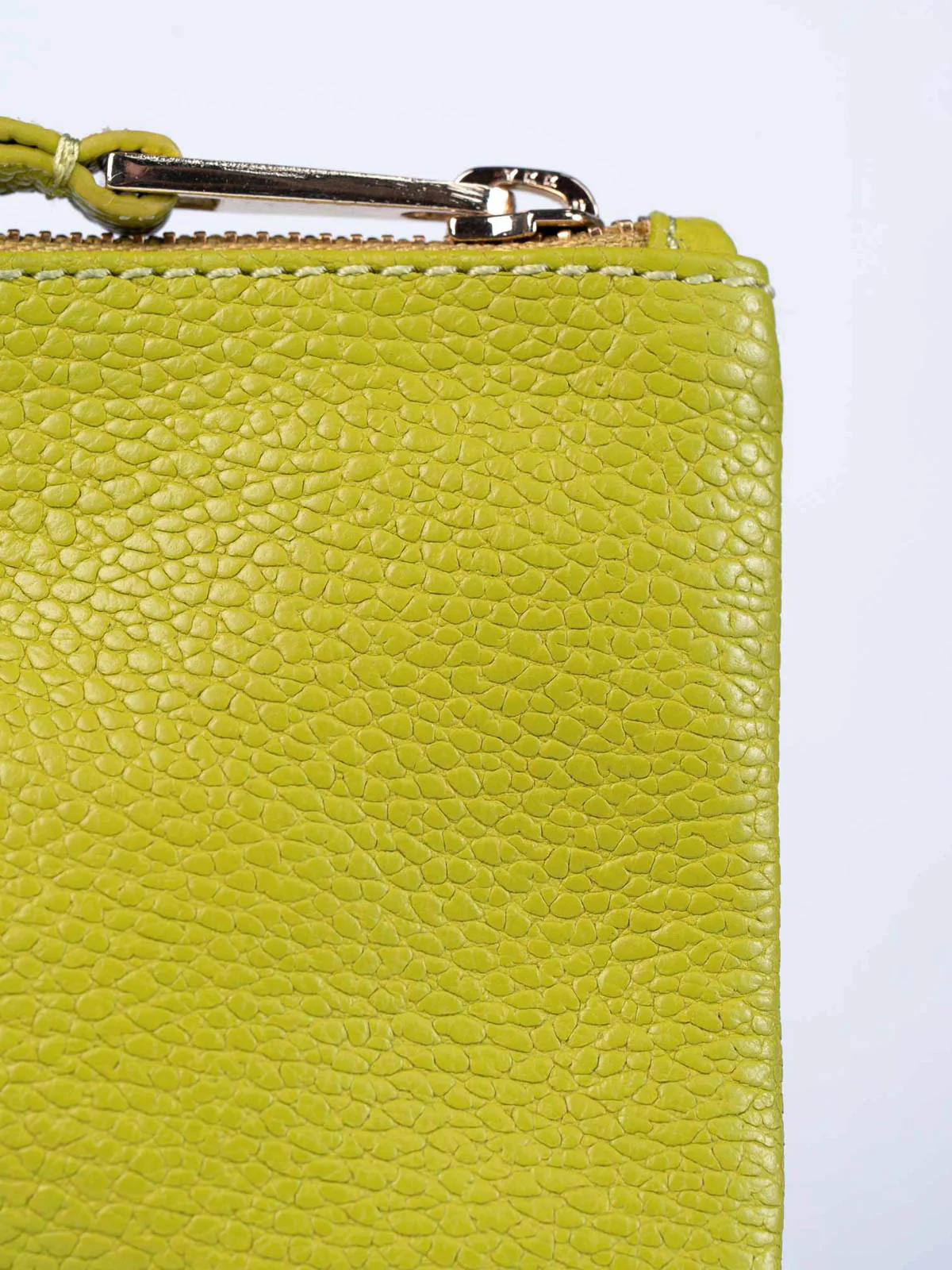 Leather Zip Top Large Pouch - Image 2