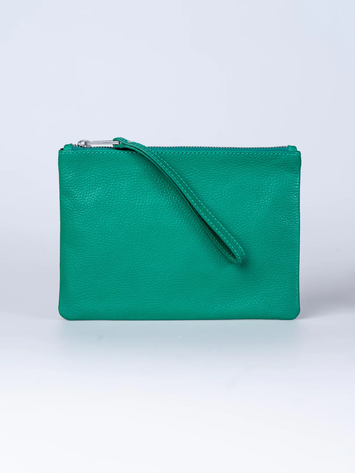 Leather Zip Top Large Pouch - Image 5