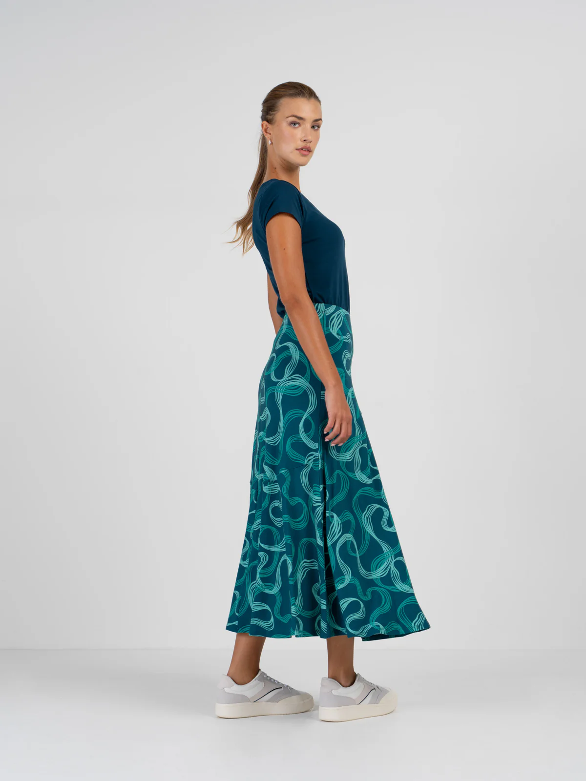Lena Print Maxi Skirt - Image 8