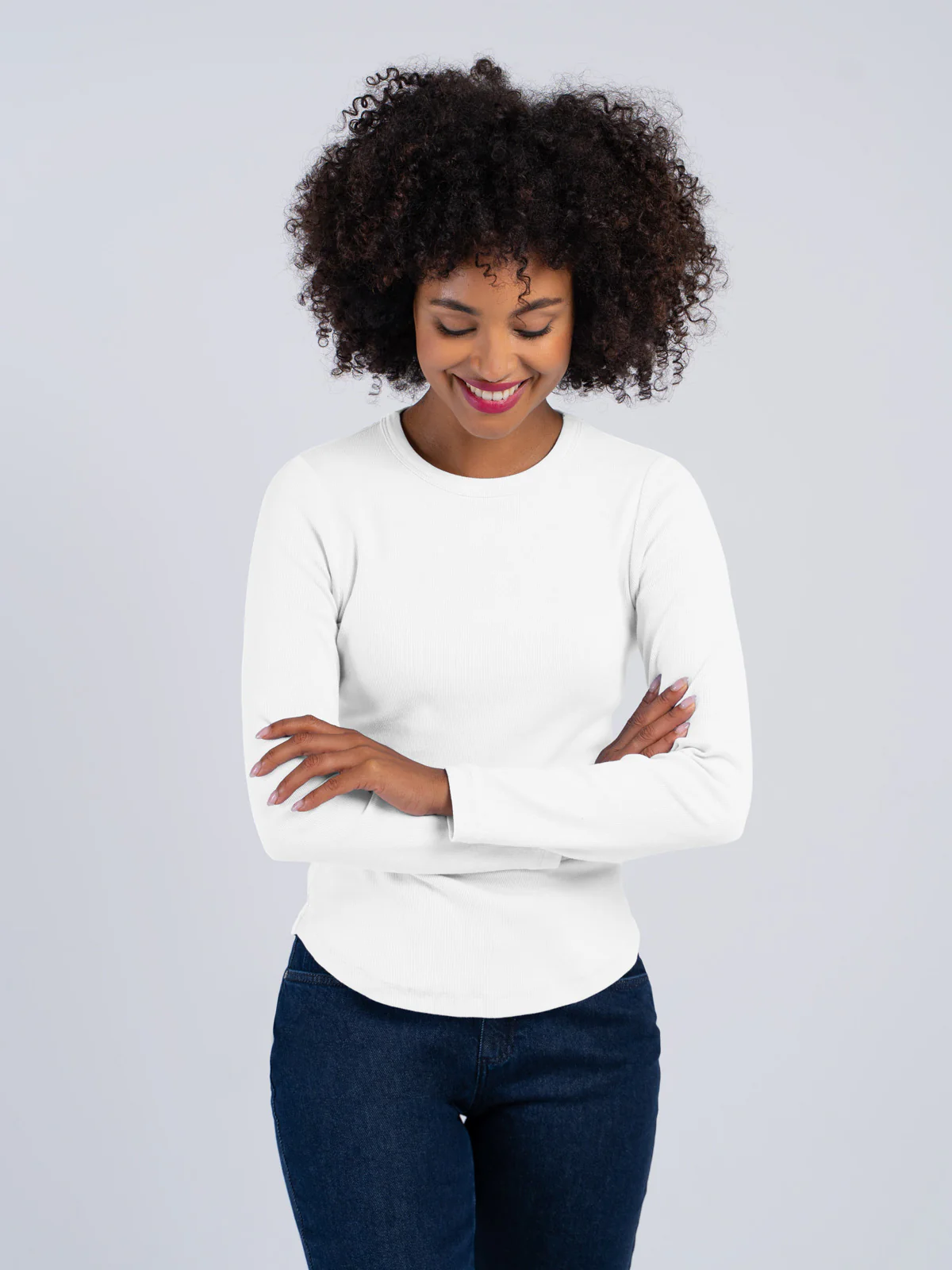 Long Sleeve Cotton Rib Crew - Image 17
