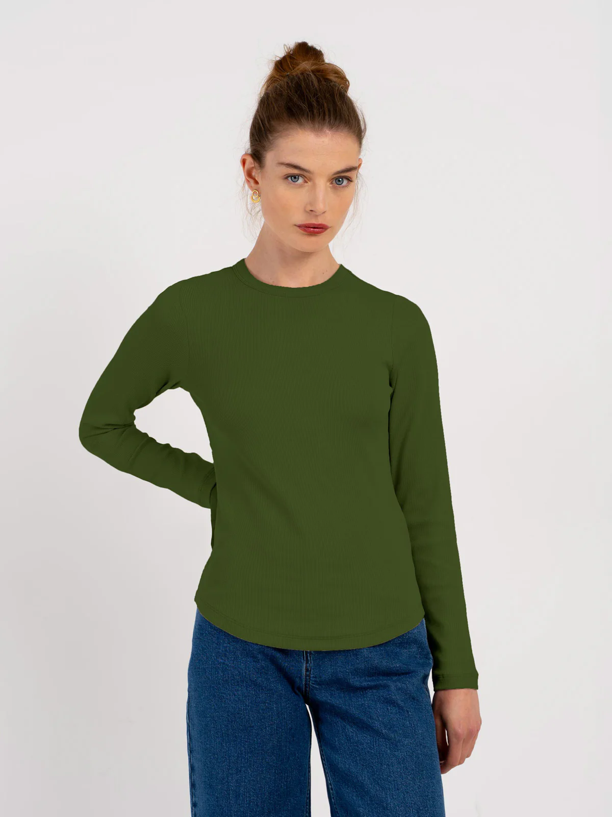 Long Sleeve Cotton Rib Crew - Image 21
