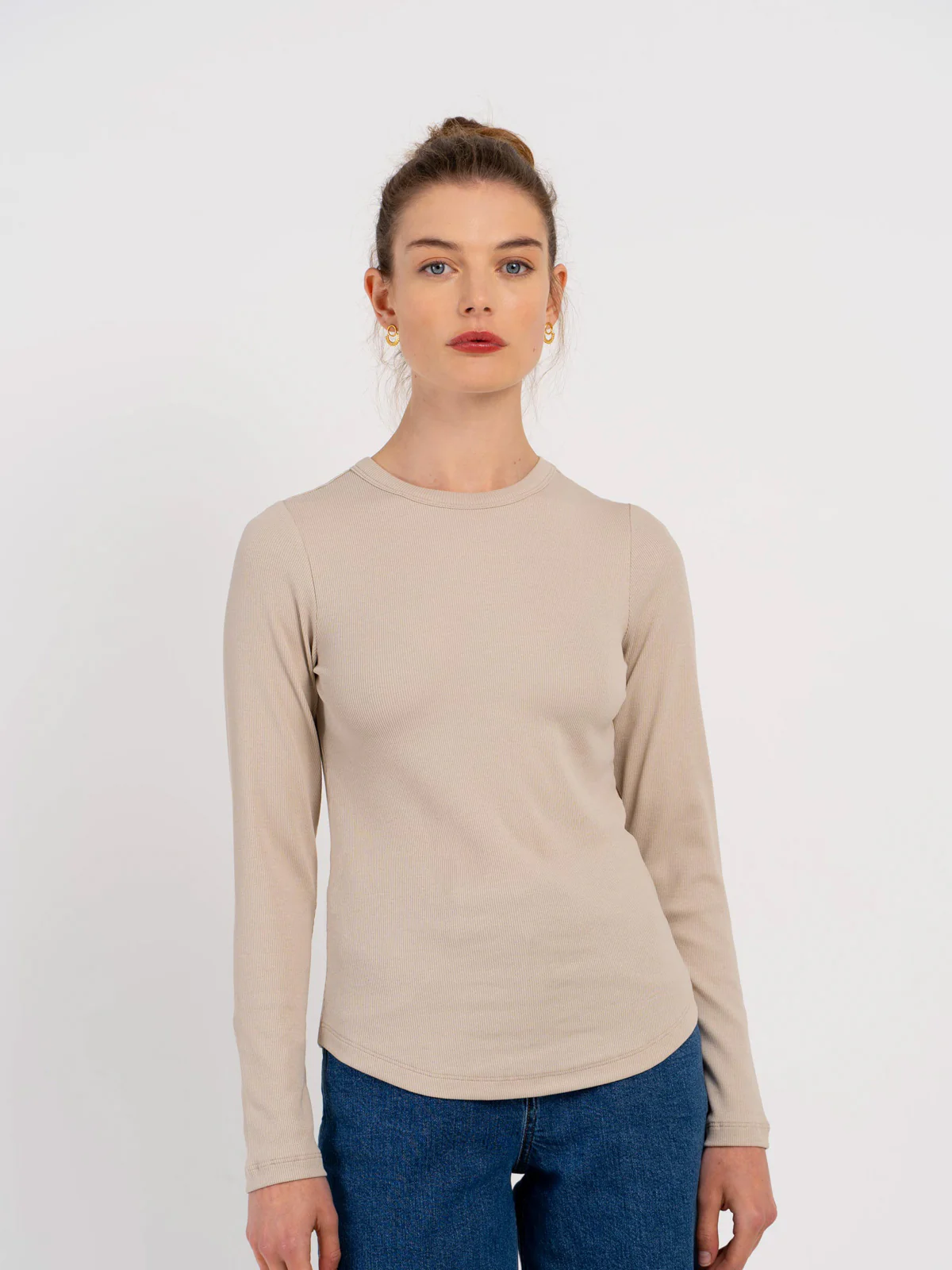 Long Sleeve Cotton Rib Crew - Image 25