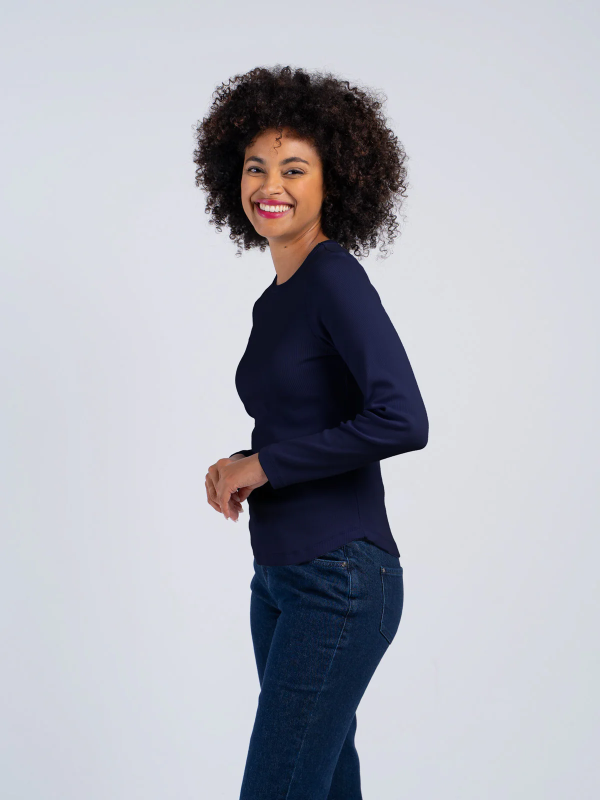 Long Sleeve Cotton Rib Crew - Image 37