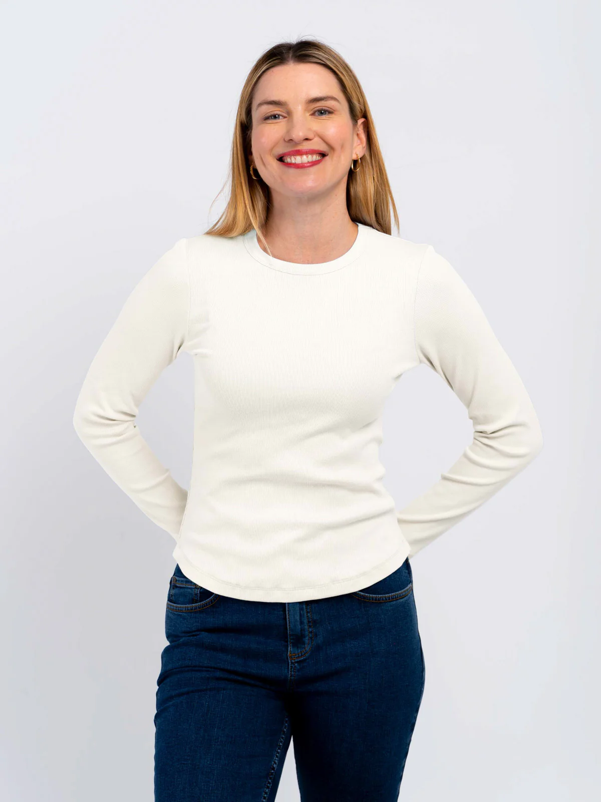 Long Sleeve Cotton Rib Crew - Image 40