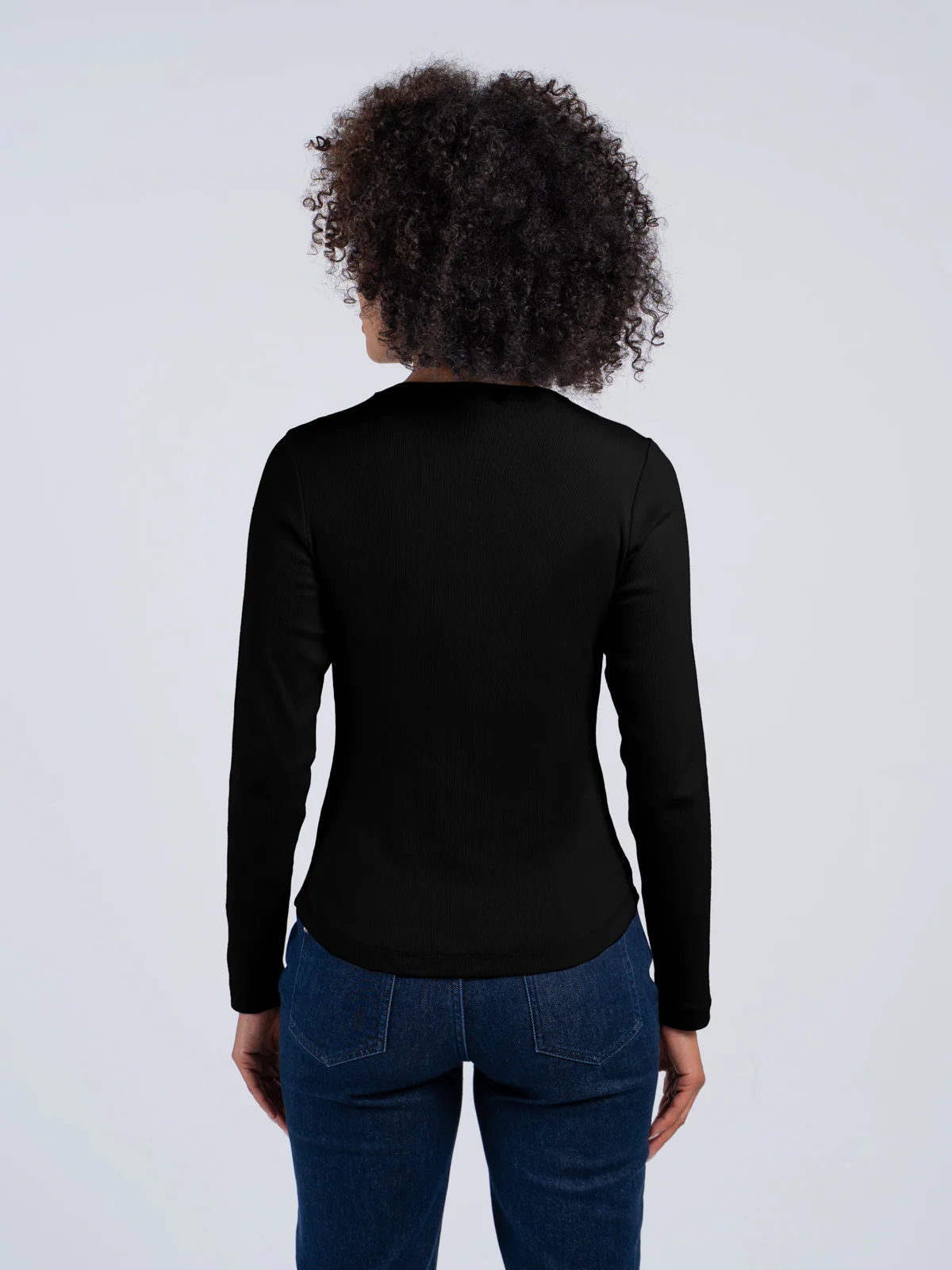 Long Sleeve Cotton Rib Crew - Image 8