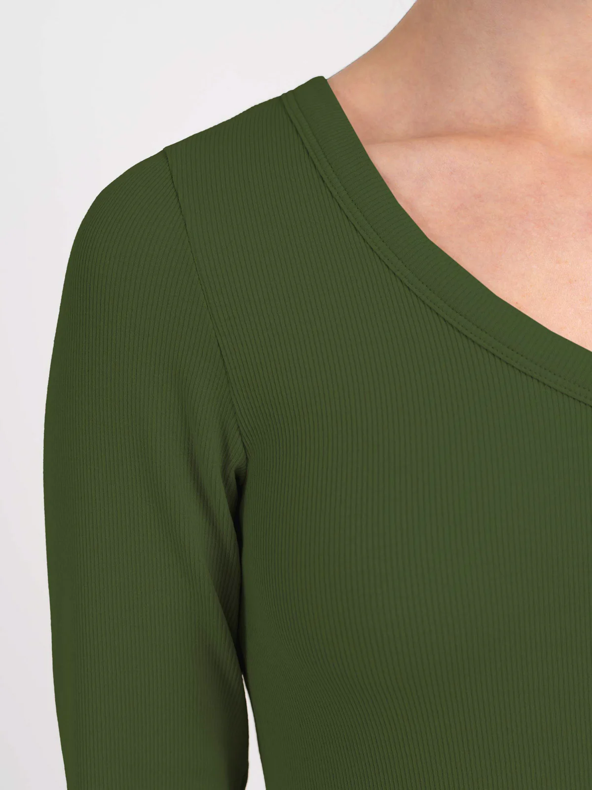 Long Sleeve Cotton Rib V - Image 22