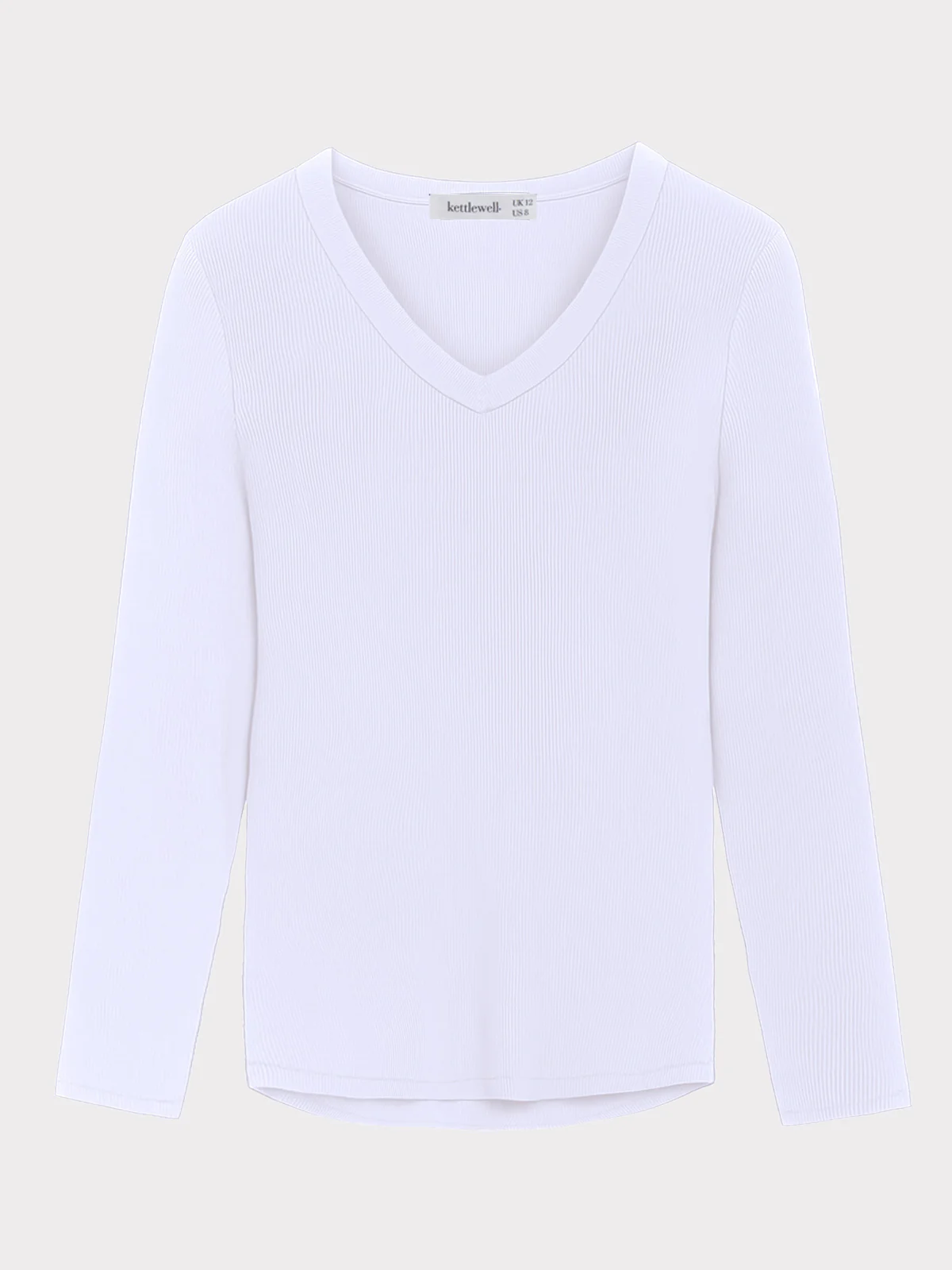 Long Sleeve Cotton Rib V - Image 32