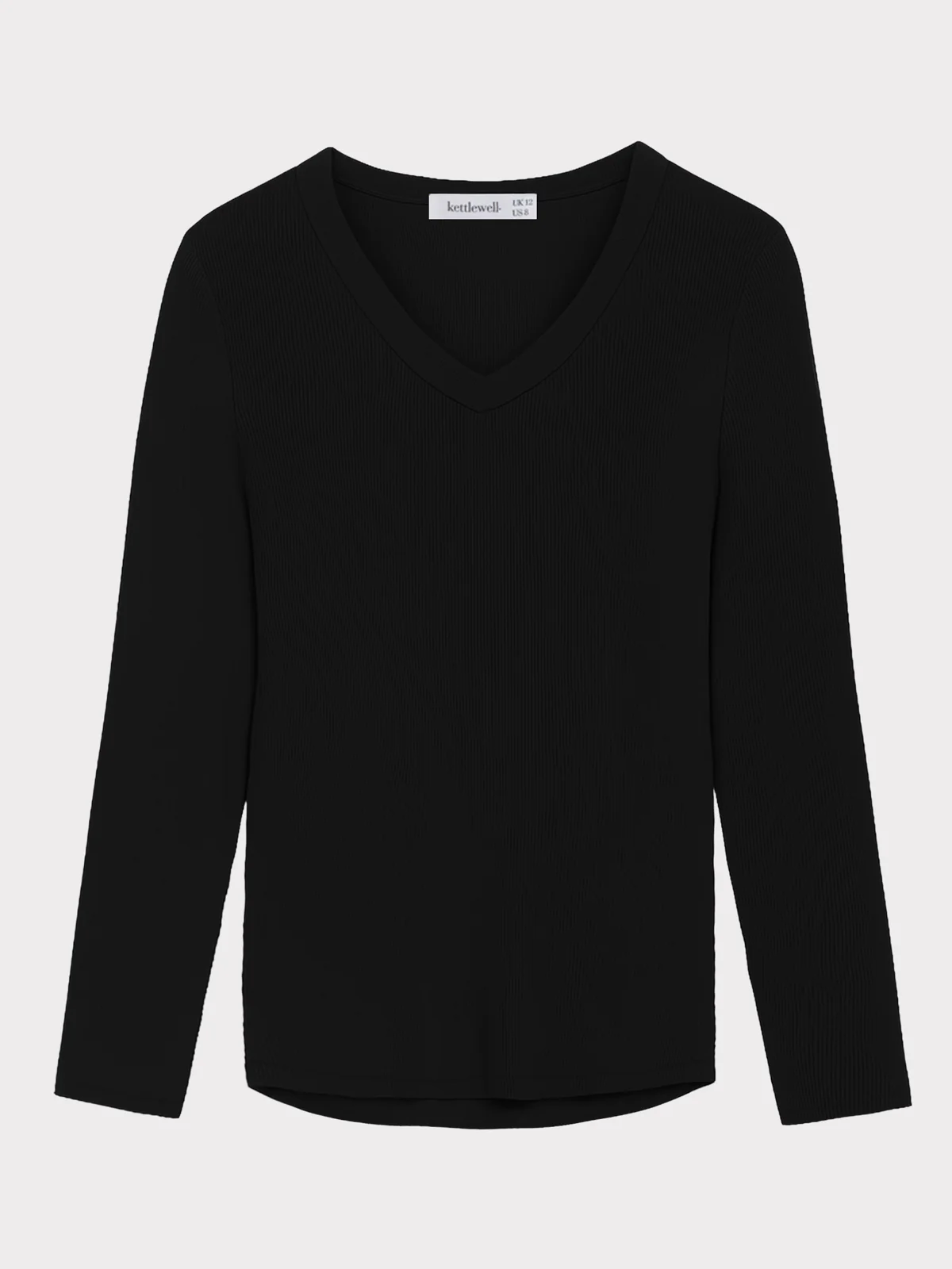 Long Sleeve Cotton Rib V - Image 9