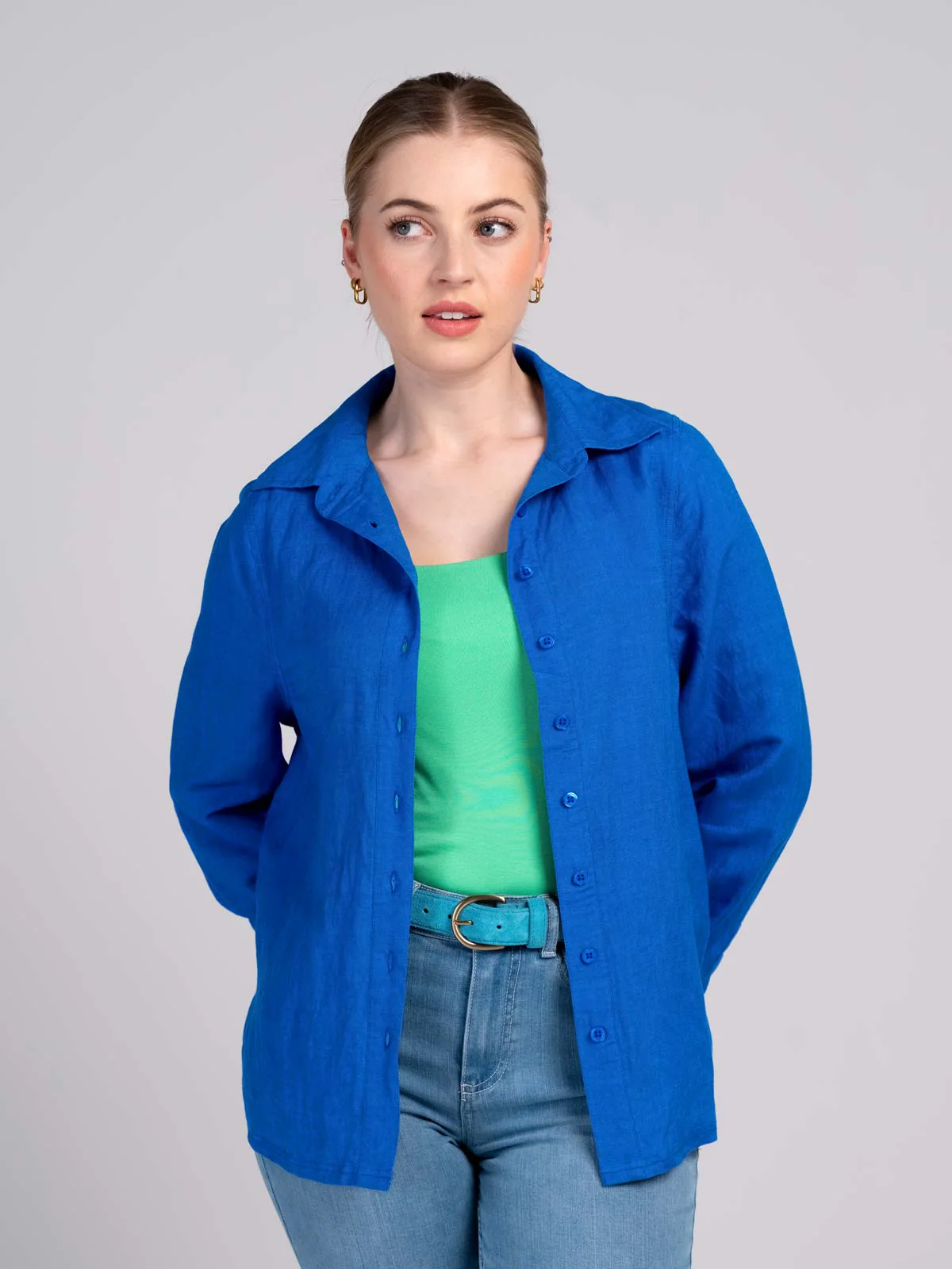 Long Sleeve Linen Shirt - Image 11