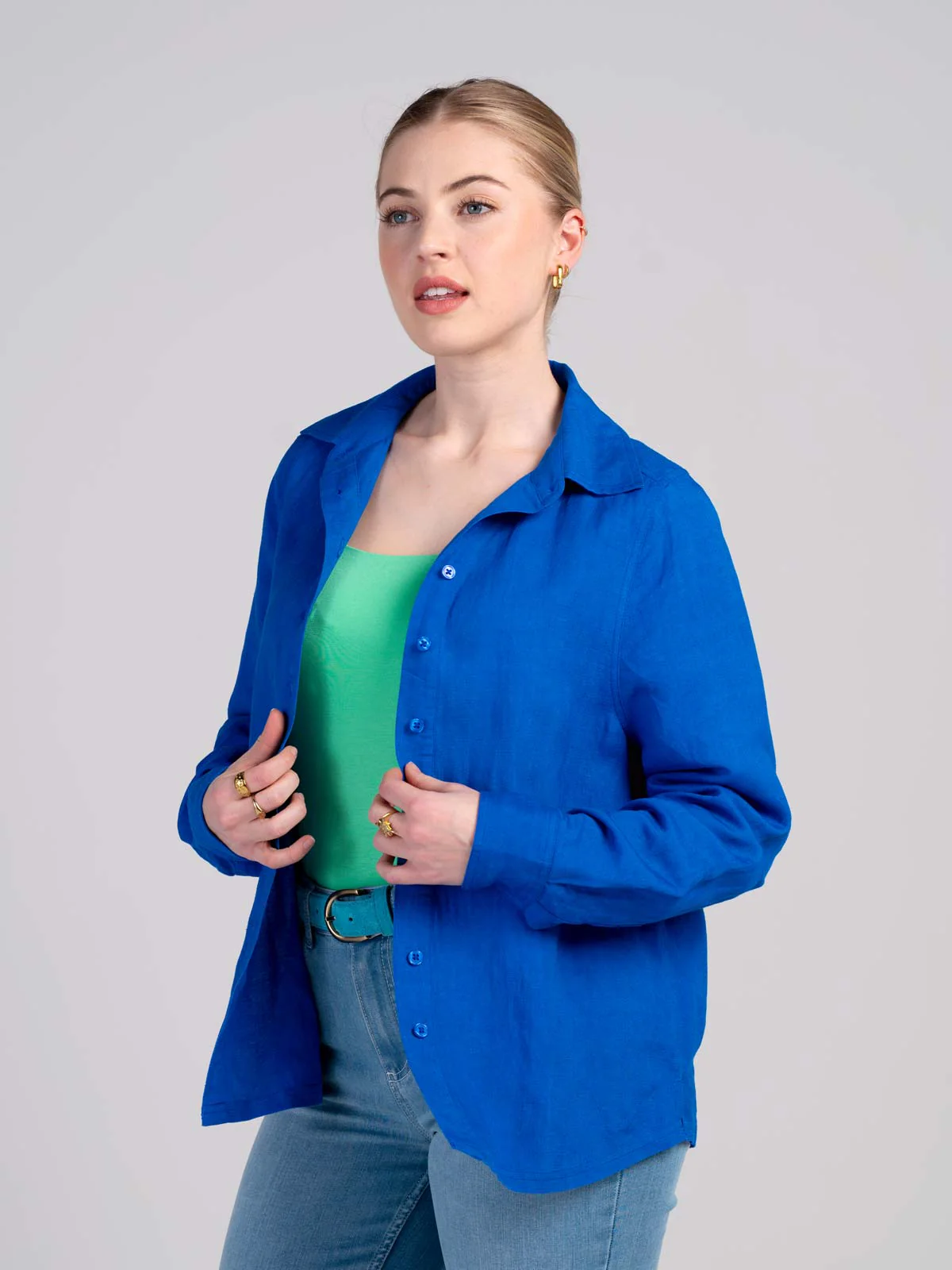 Long Sleeve Linen Shirt - Image 13