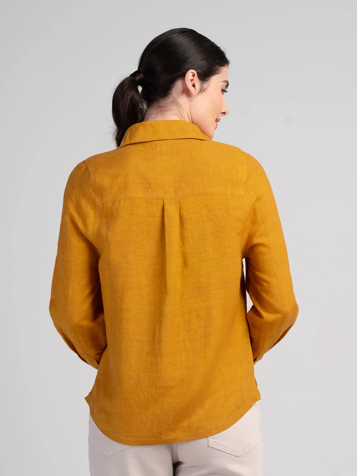 Long Sleeve Linen Shirt - Image 17