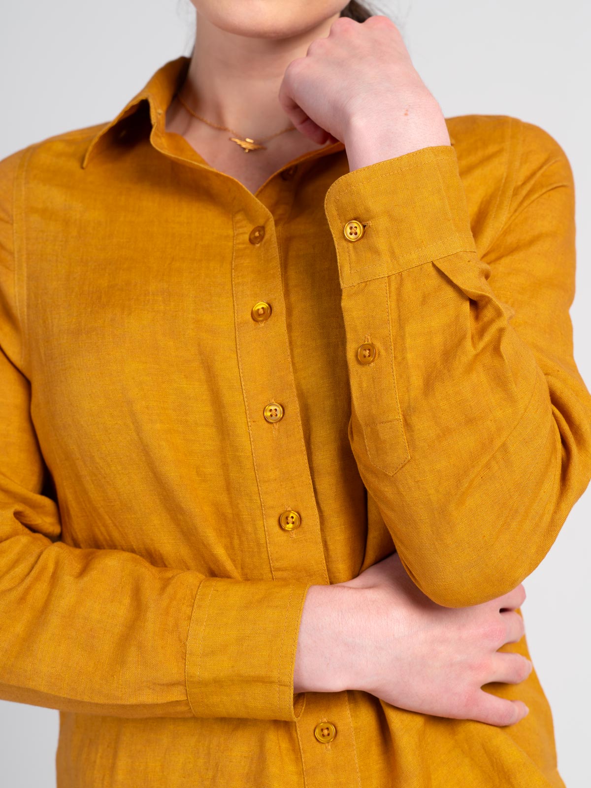 Long Sleeve Linen Shirt - Image 19