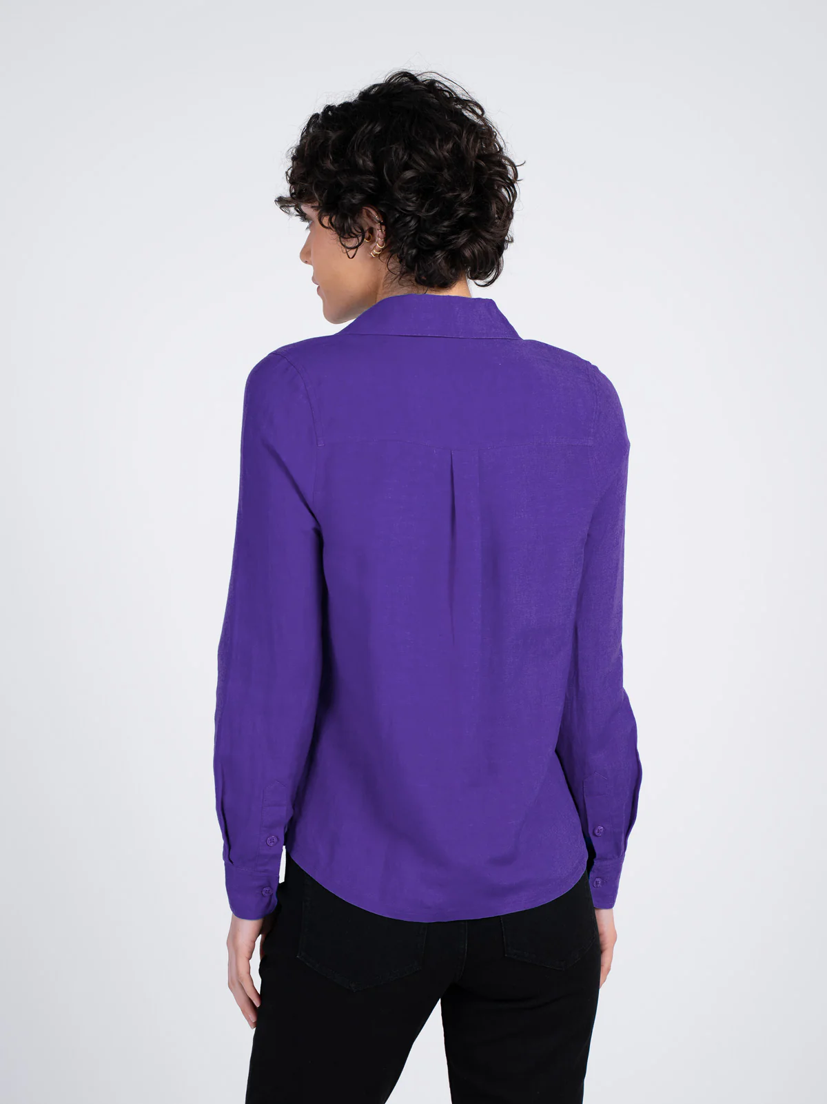 Long Sleeve Linen Shirt - Image 22