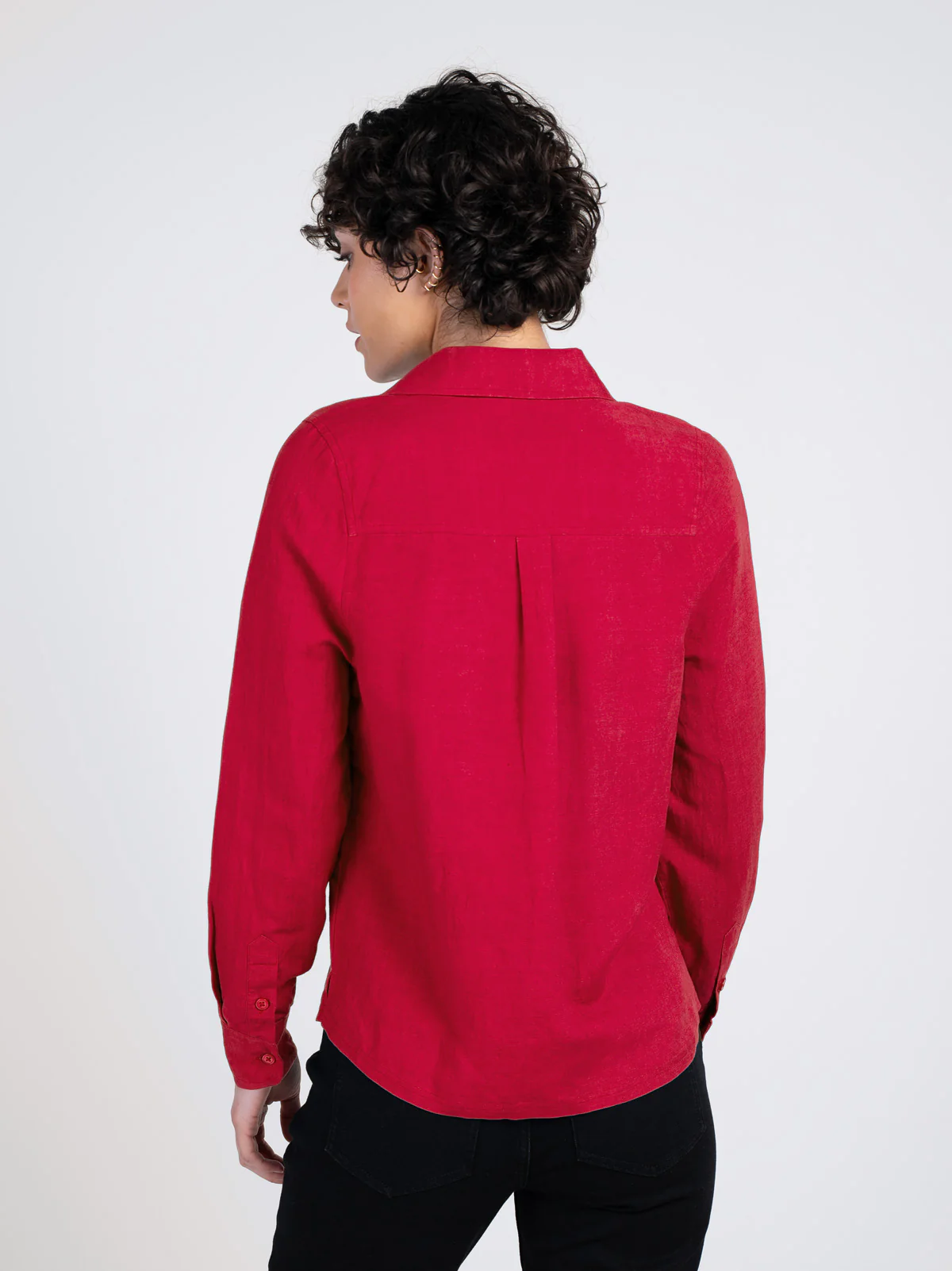 Long Sleeve Linen Shirt - Image 6