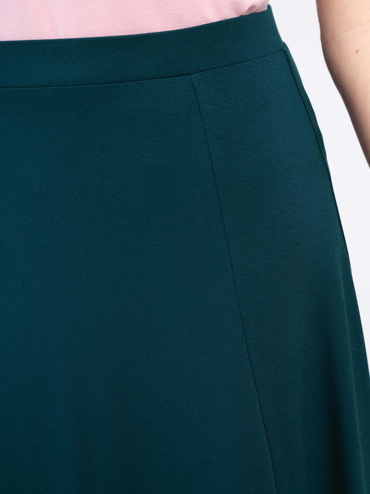 Plain Fit and Flare Jersey Skirt - Image 11