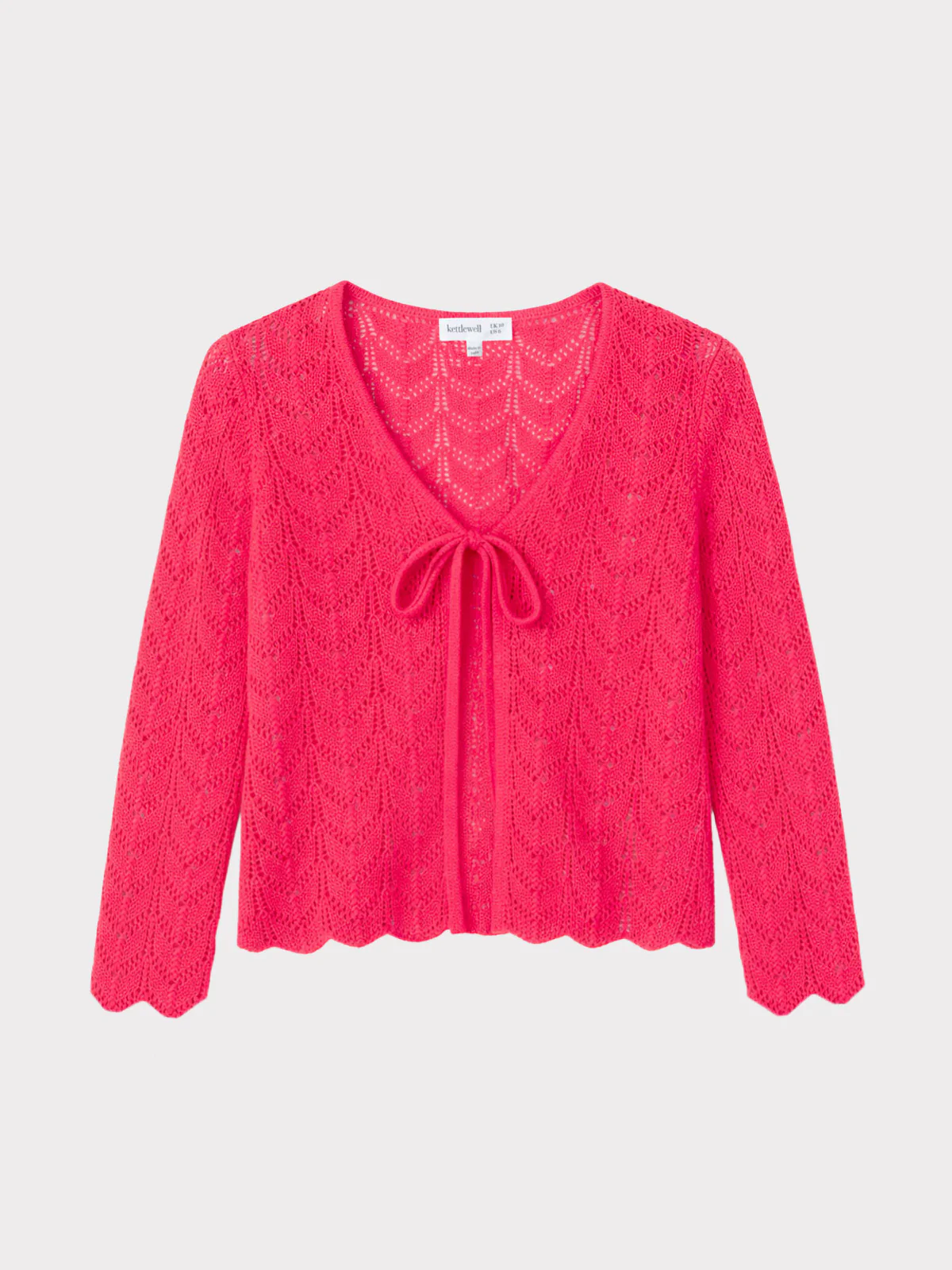Pointelle V Neck Cardigan - Image 13