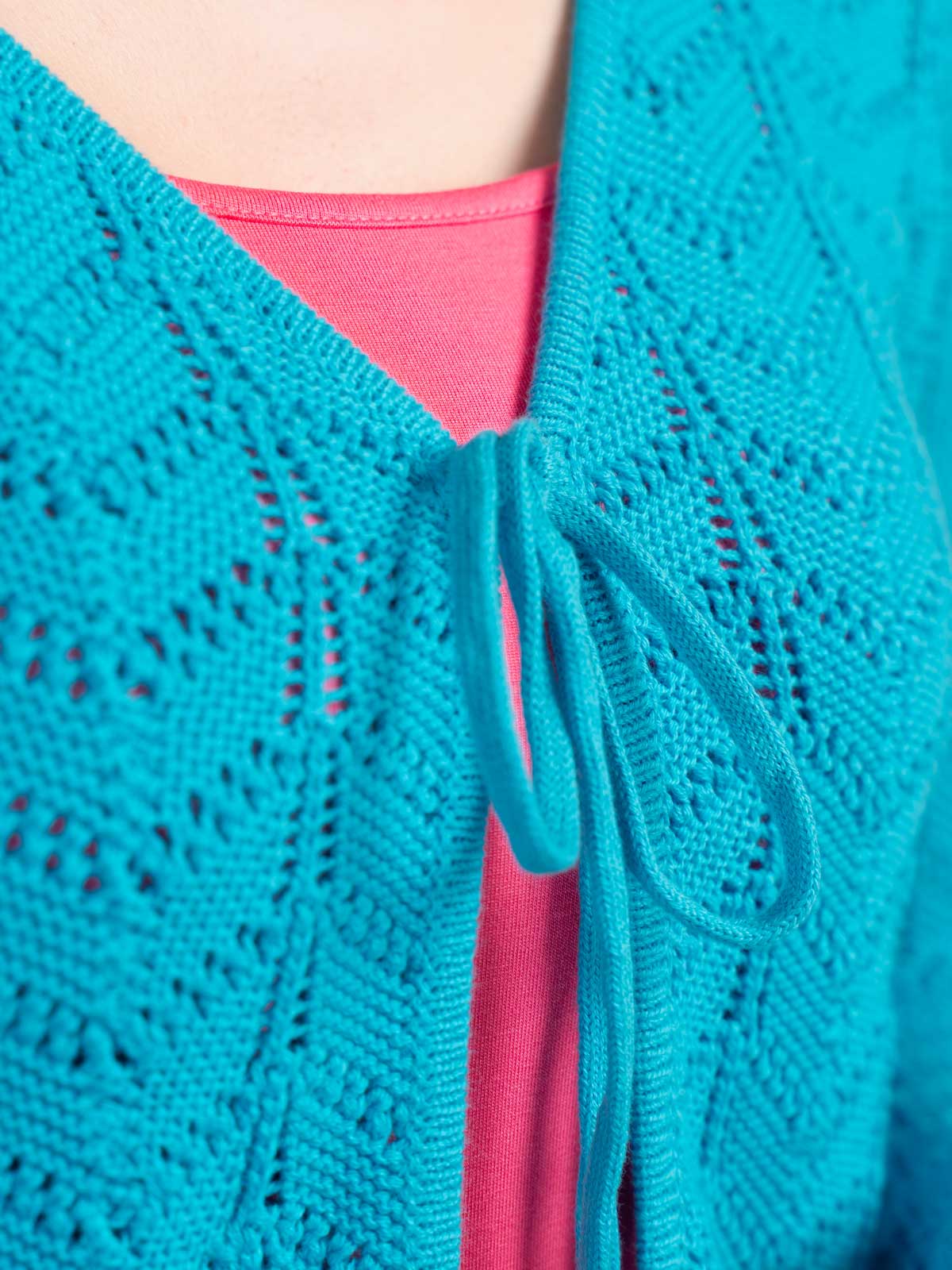 Pointelle V Neck Cardigan - Image 16