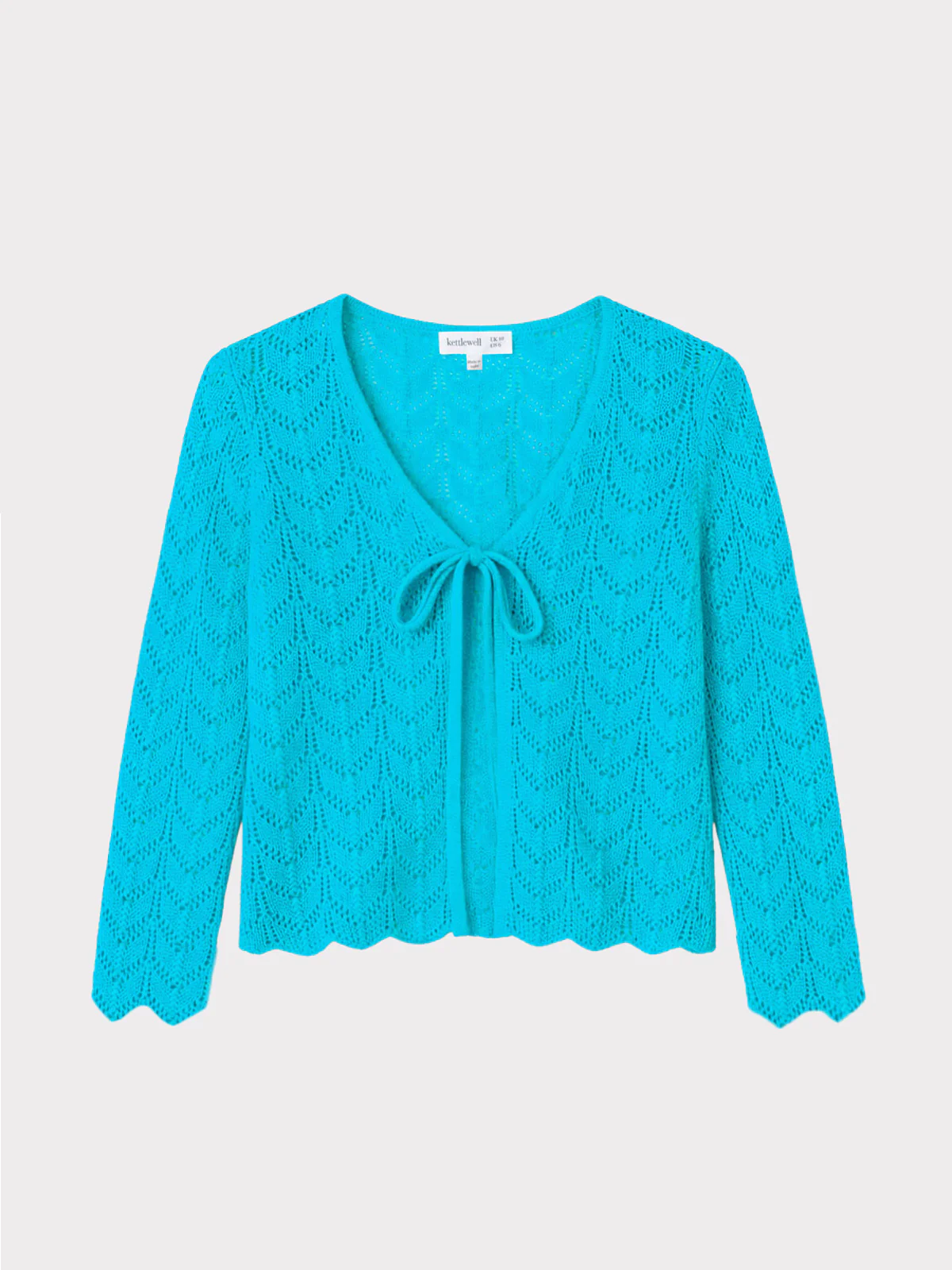 Pointelle V Neck Cardigan - Image 17