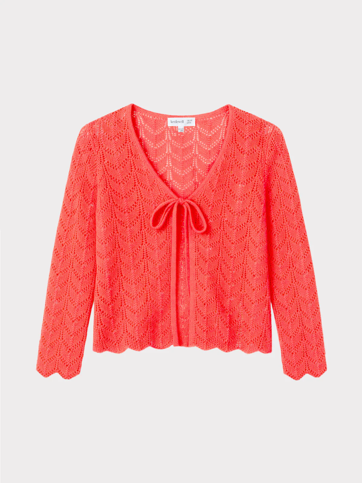Pointelle V Neck Cardigan - Image 9