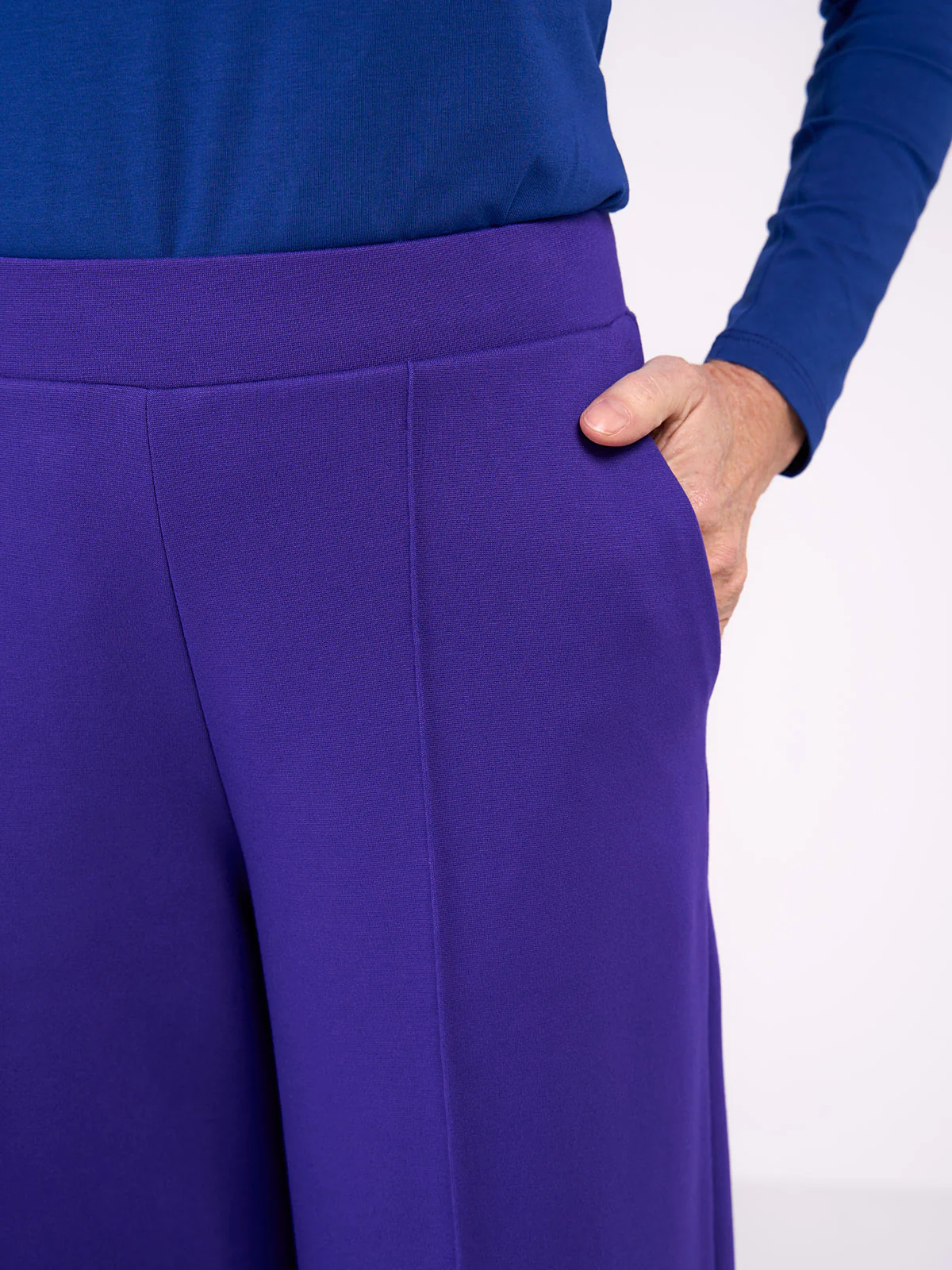 Ponte Wide Leg Trousers - Image 14