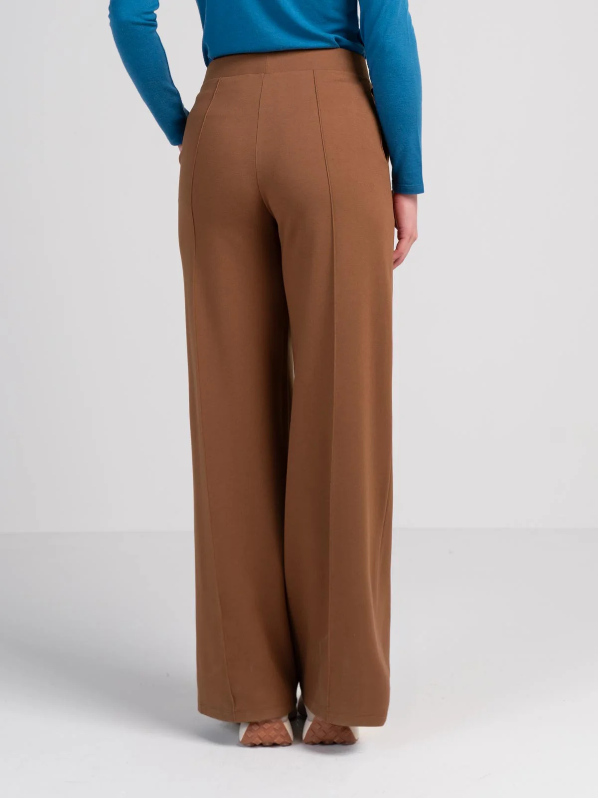 Ponte Wide Leg Trousers - Image 17