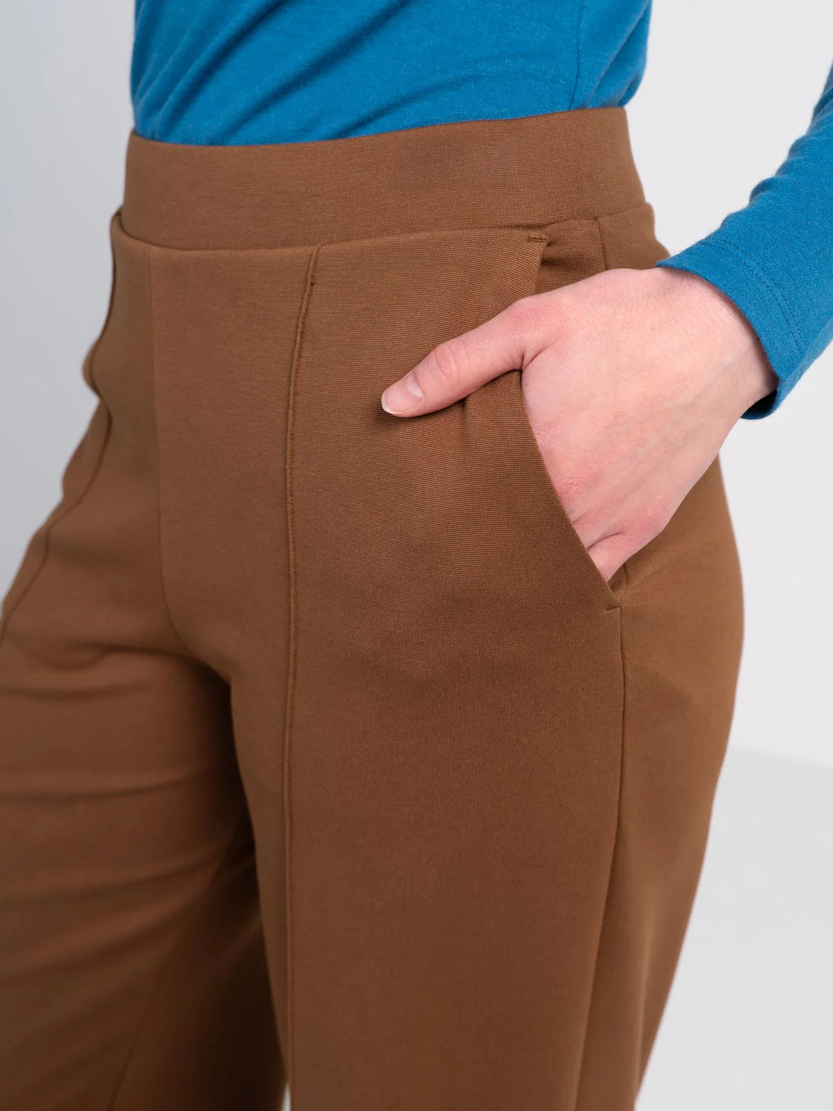Ponte Wide Leg Trousers - Image 18