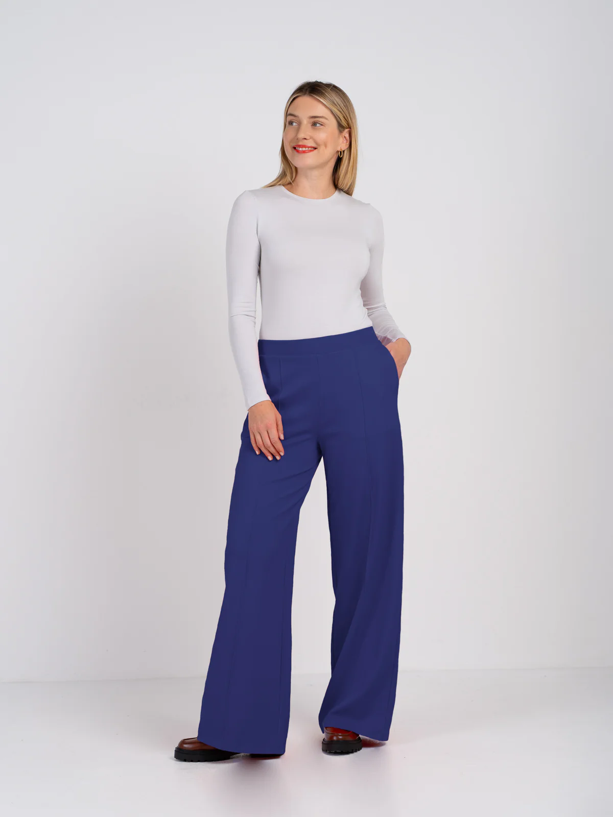 Ponte Wide Leg Trousers - Image 20