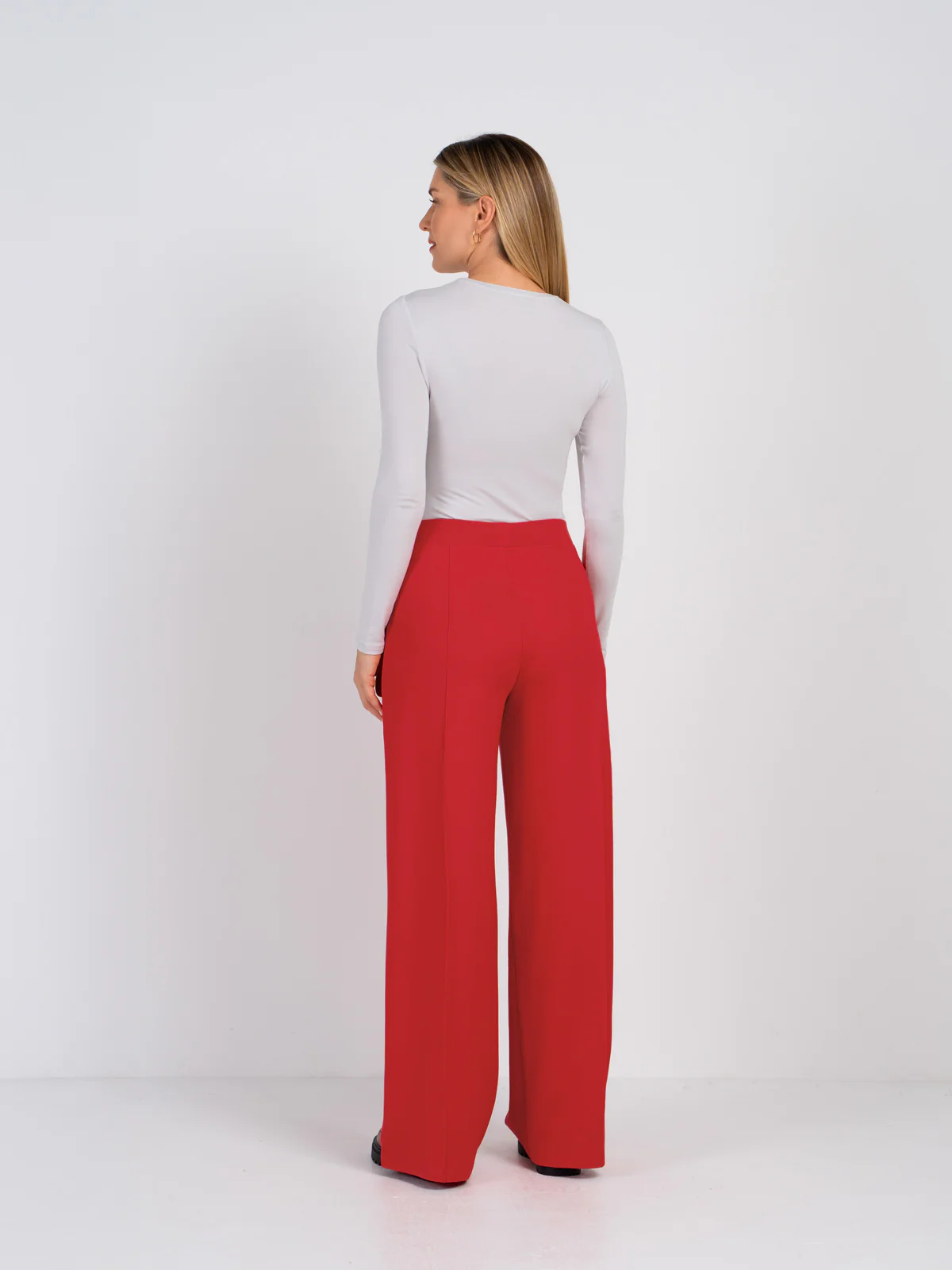 Ponte Wide Leg Trousers - Image 29