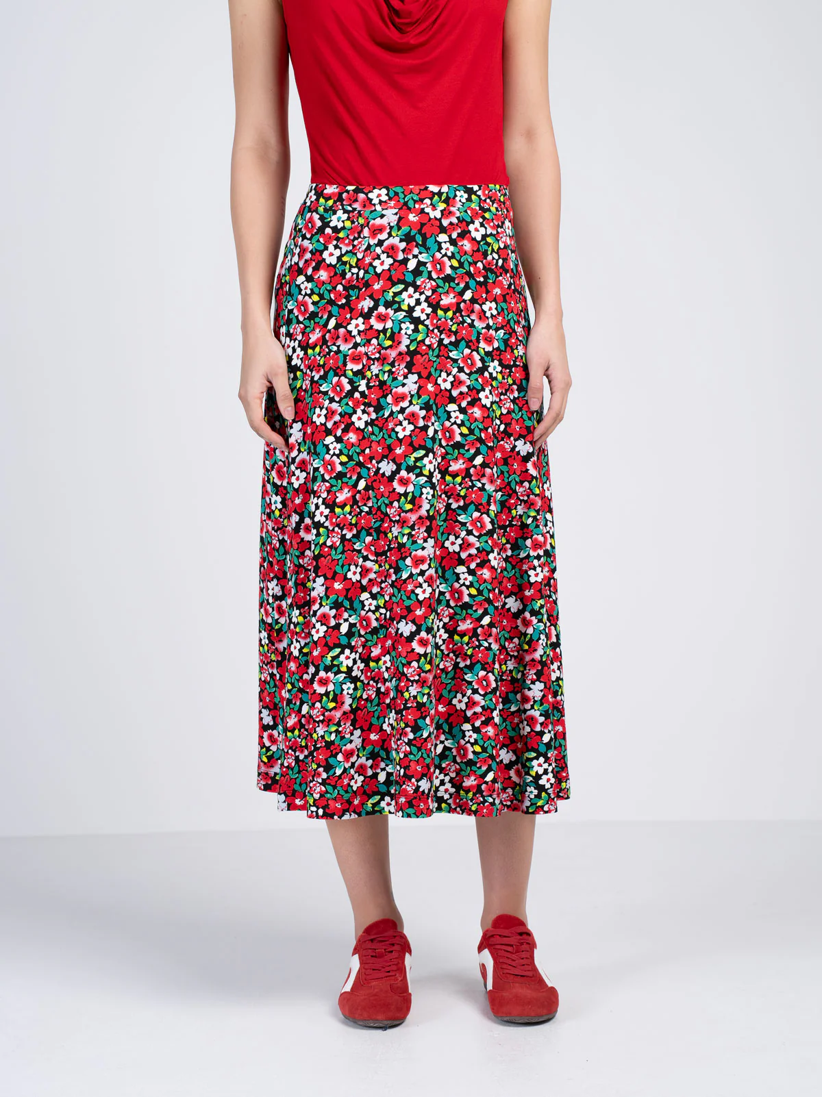 Printed Ditsy Skirt - Image 13