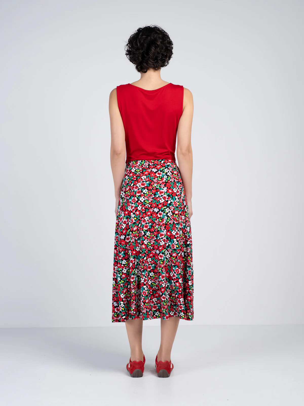 Printed Ditsy Skirt - Image 14