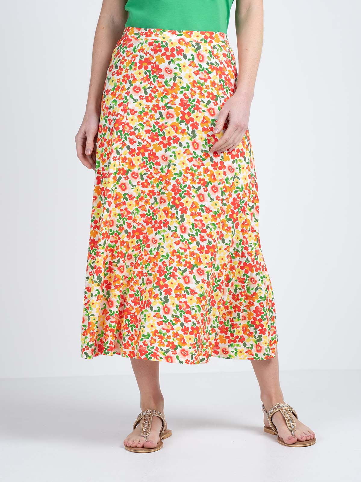 Printed Ditsy Skirt - Image 8