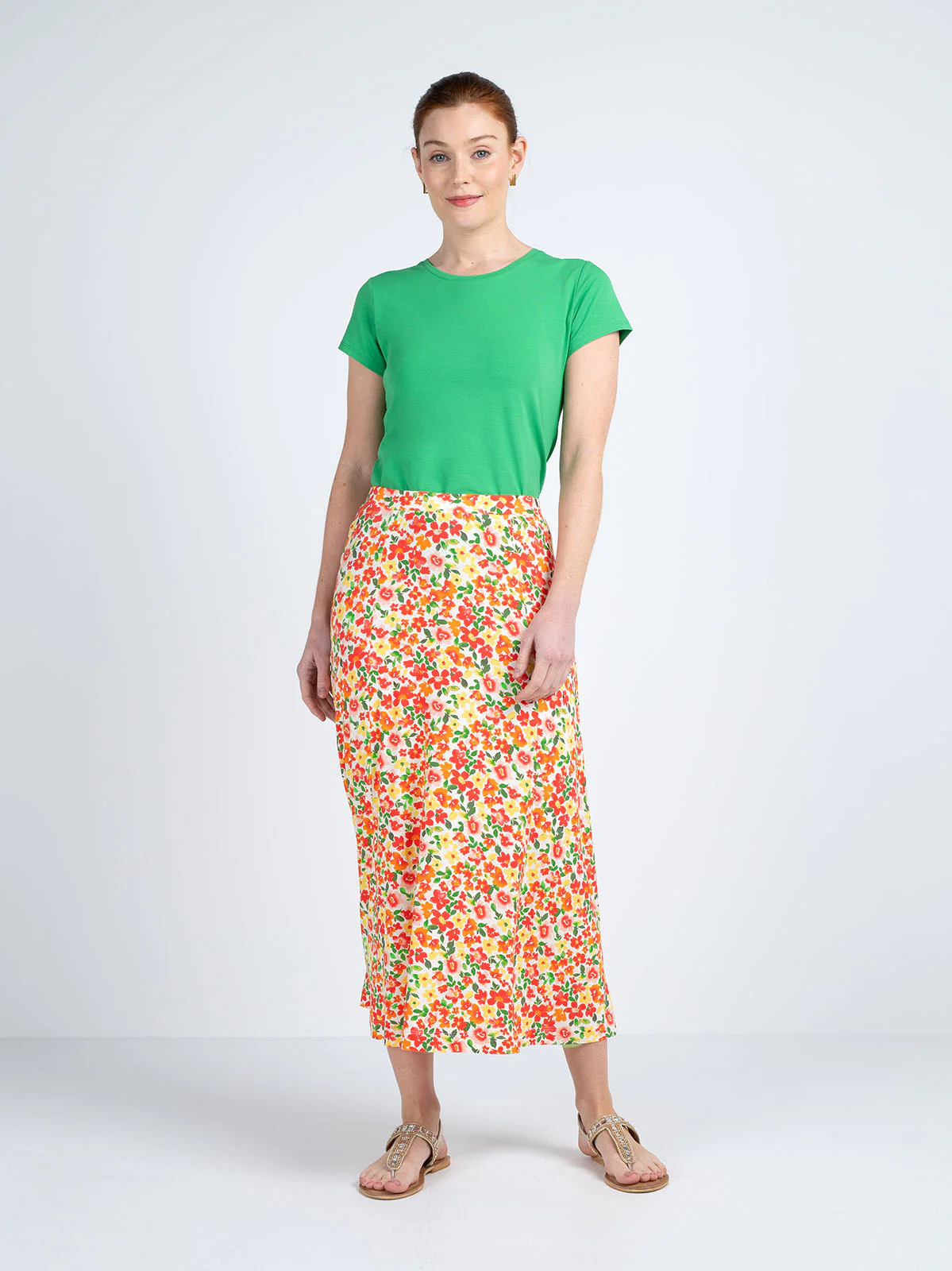Printed Ditsy Skirt - Image 9