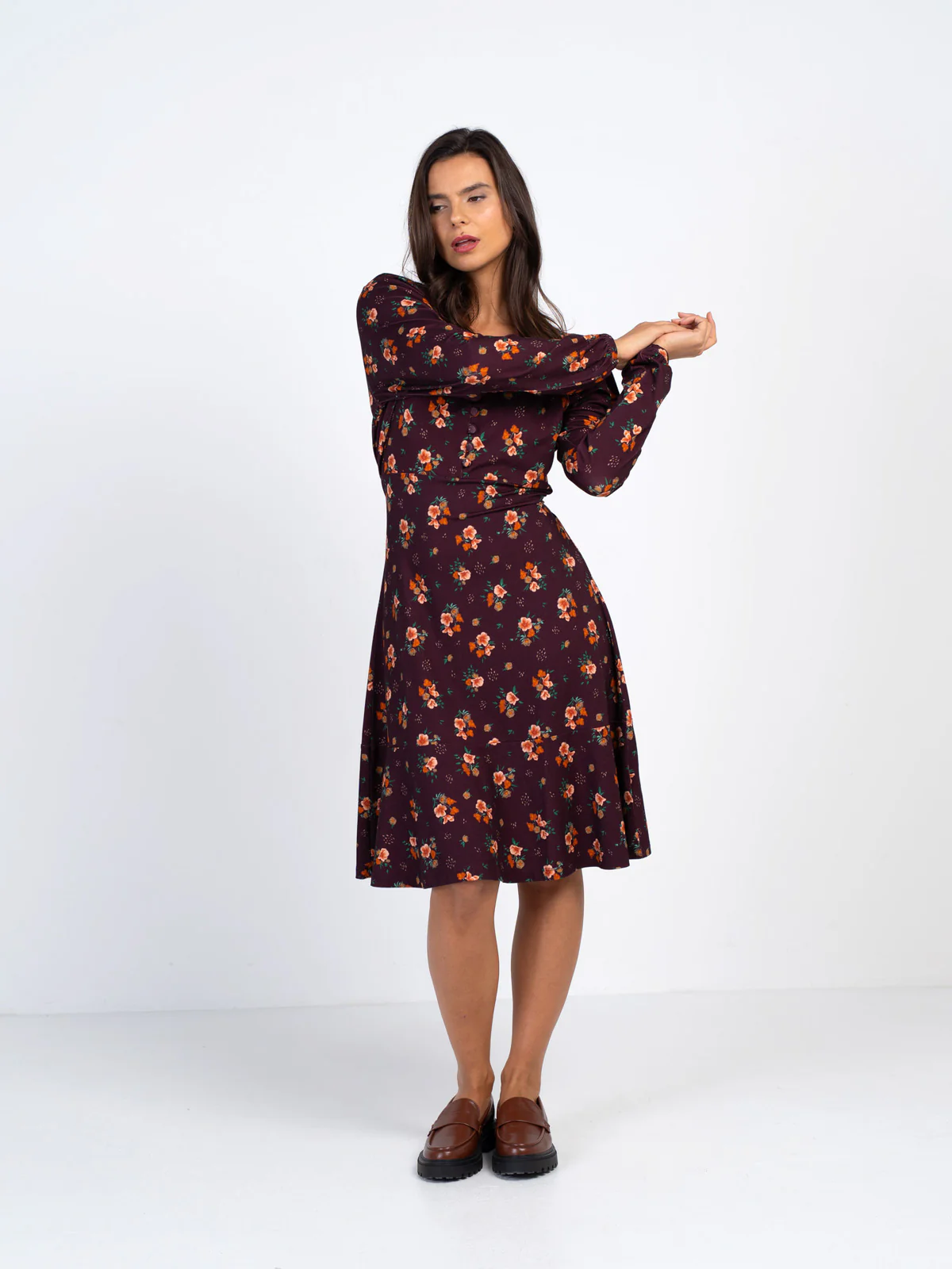 Printed Jersey Dress - Image 3